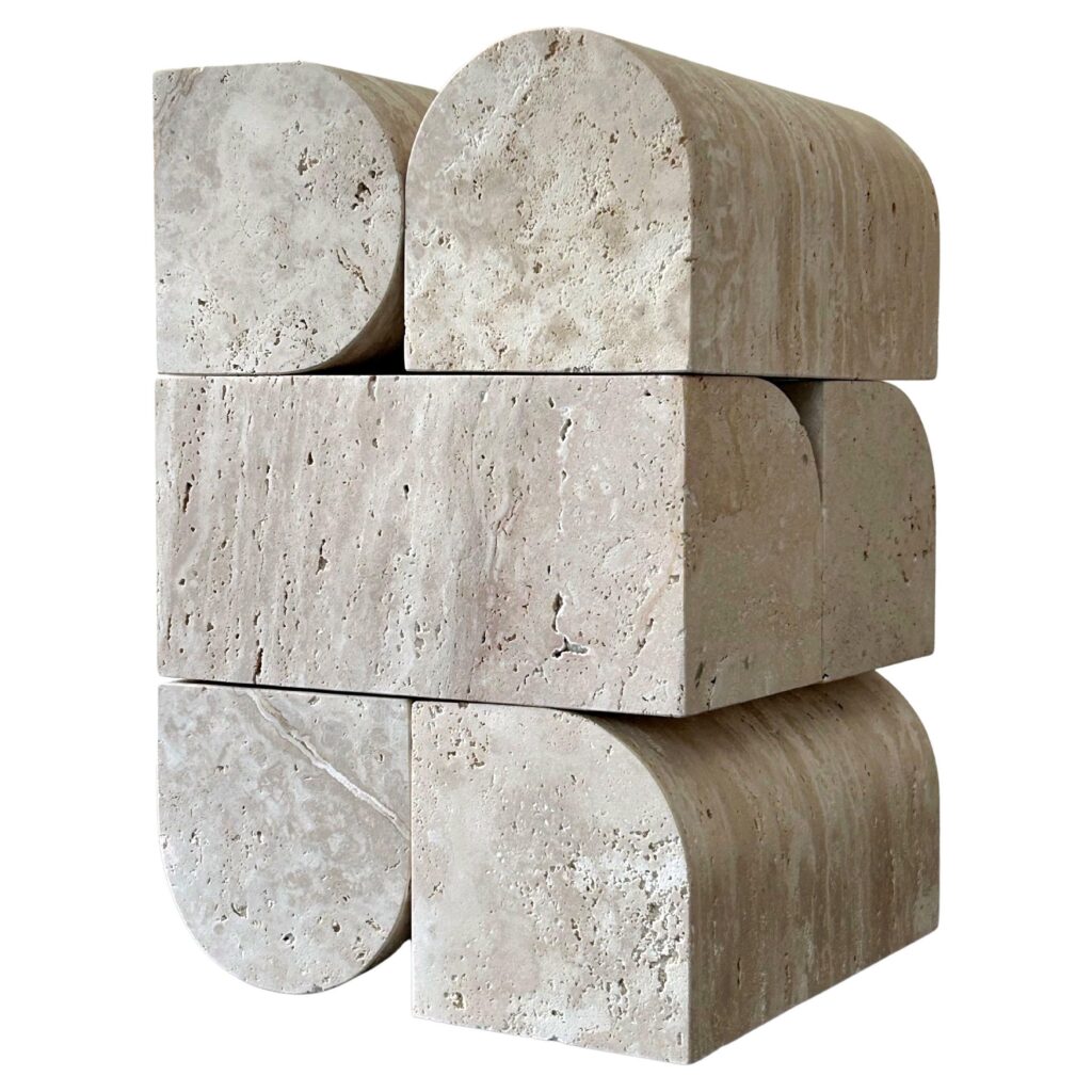 Mindscape 01 XL Travertine Sculpture by Jeroen Broux 1