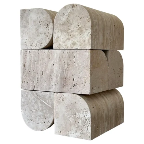 Mindscape 01 XL Travertine Sculpture by Jeroen Broux 1