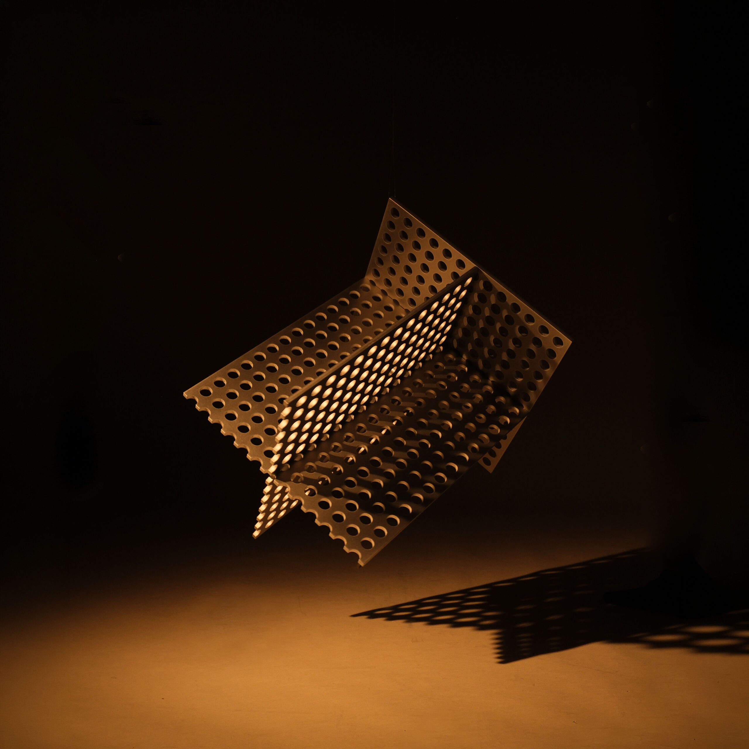 Partial Presence Aluminium Side Table & Stool by Bureau of Entropy 7