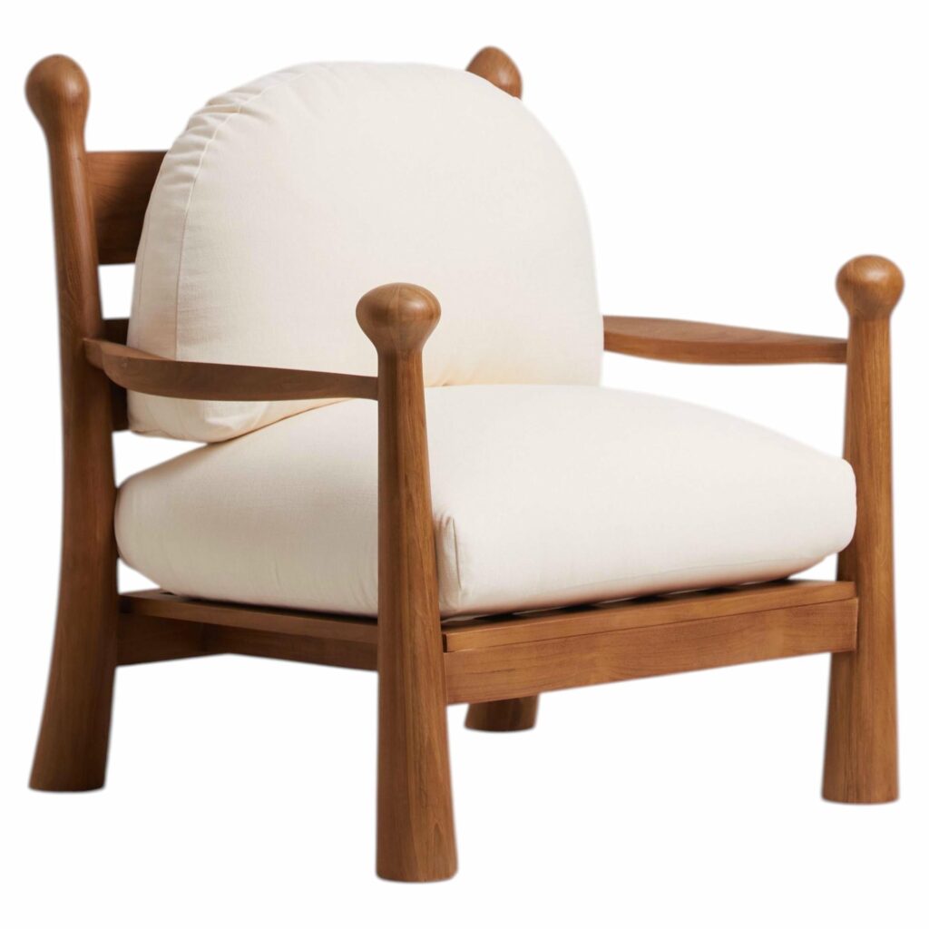 Pitufi Teak Wood Lounge Chair by Heaps & Woods 1