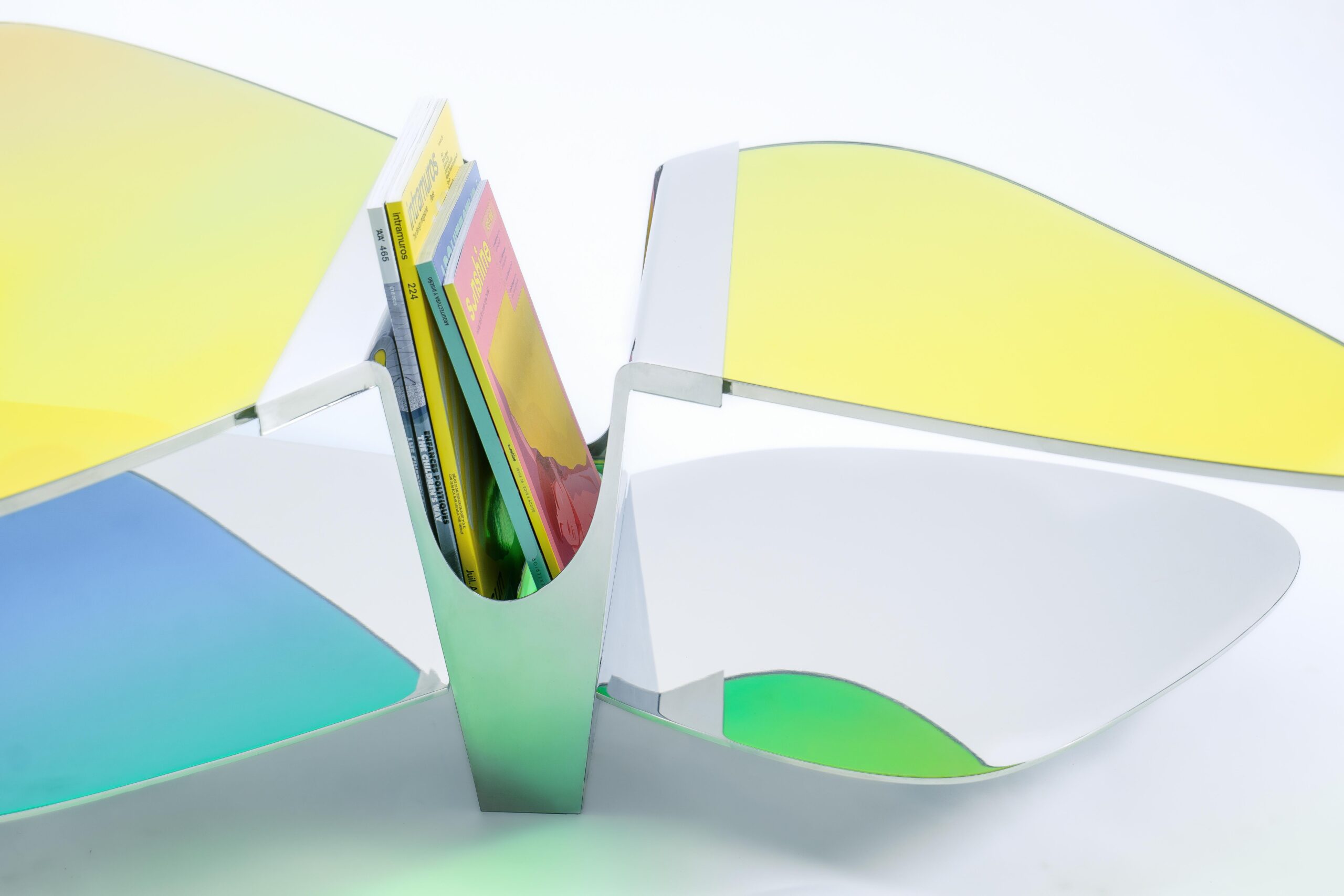 Sculptural Dichroic Glass Coffee Table by ODA LIK Studio 4