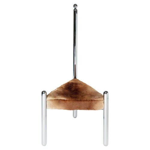 Sheepskin Six Variations Chair Steel Single Backrest by Pietro Franceschini 1