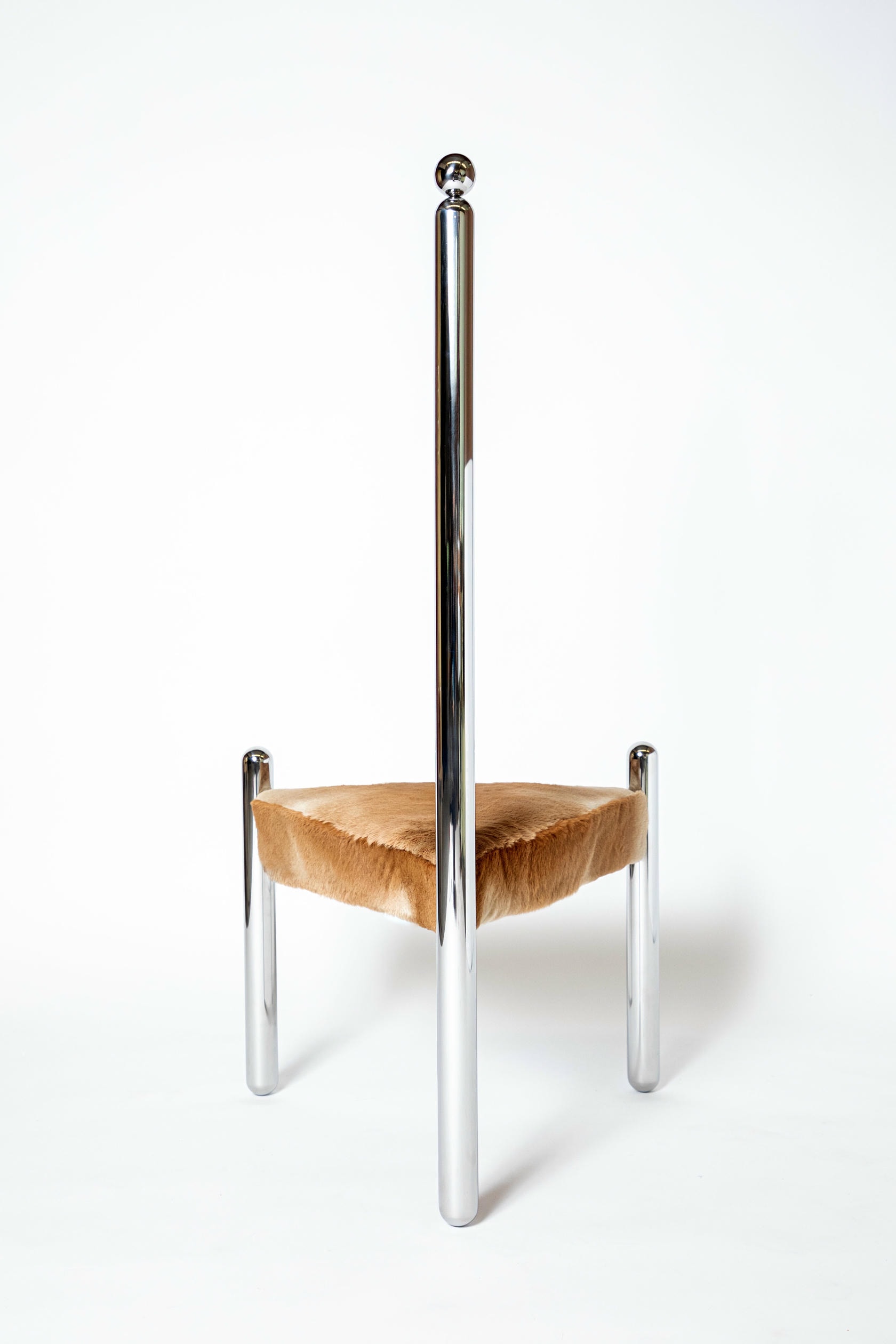 Sheepskin Six Variations Chair, Steel Single Backrest by Pietro Franceschini 6