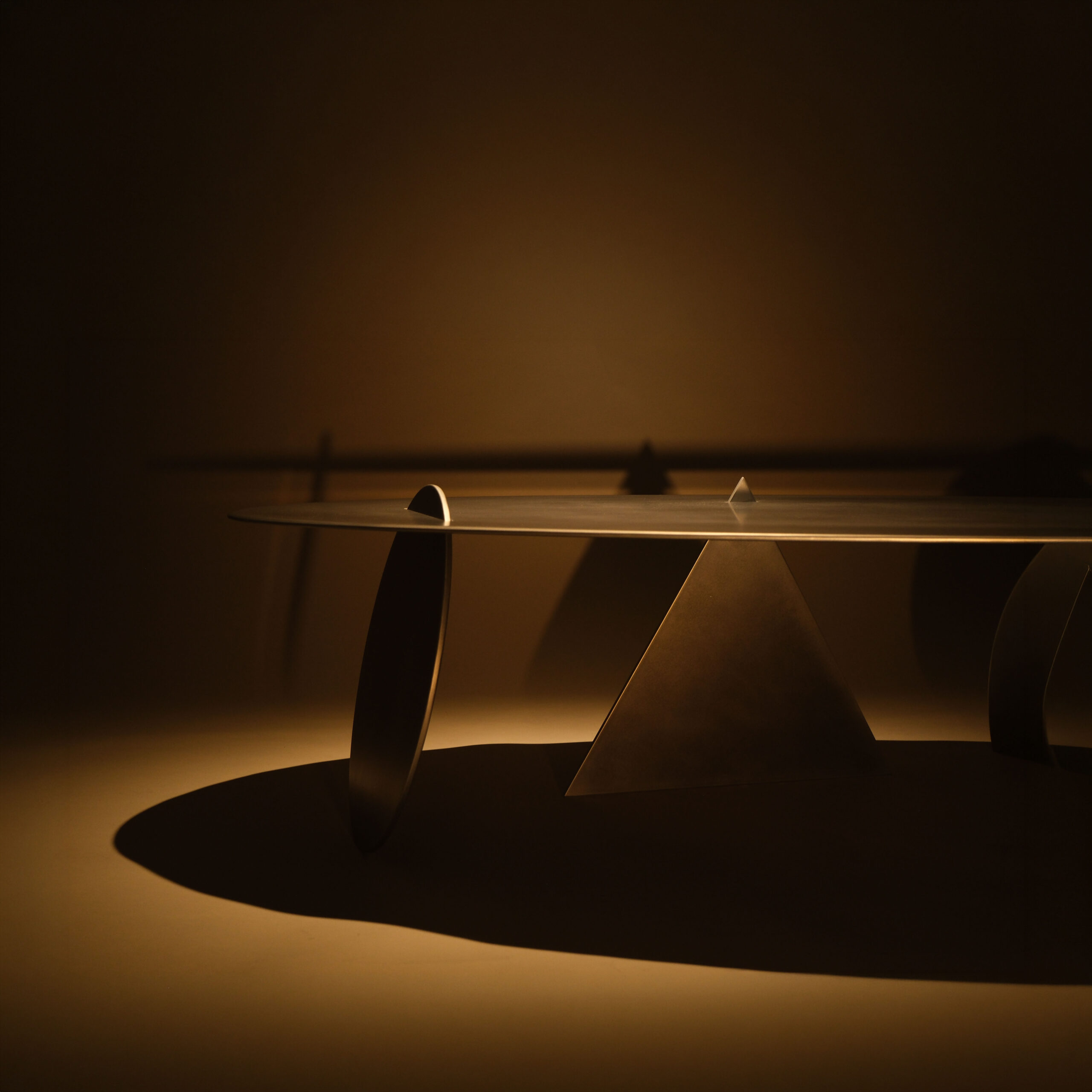 The Confluence, Alignment Aluminium Coffee Table by Bureau of Entropy 10