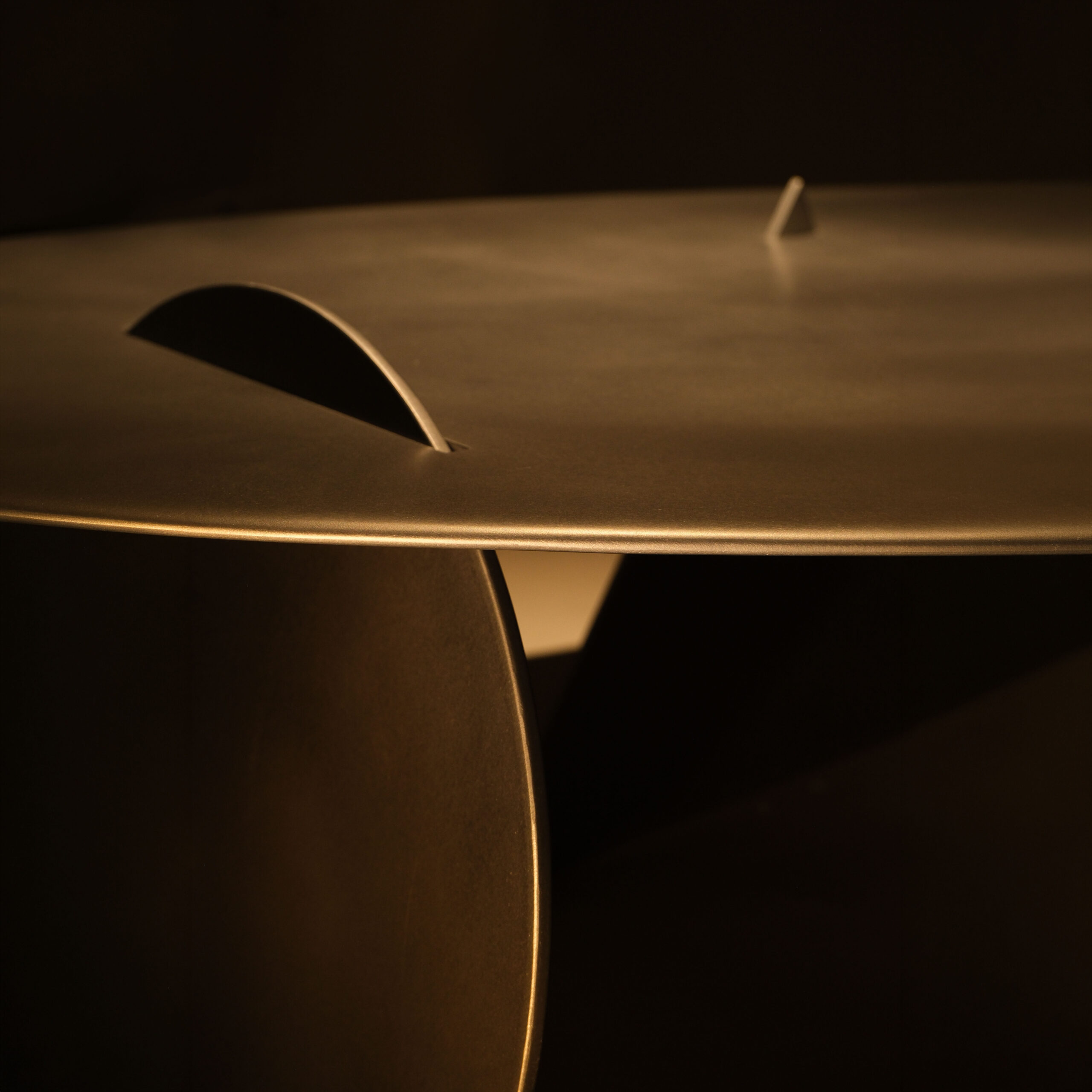 The Confluence, Alignment Aluminium Coffee Table by Bureau of Entropy 11