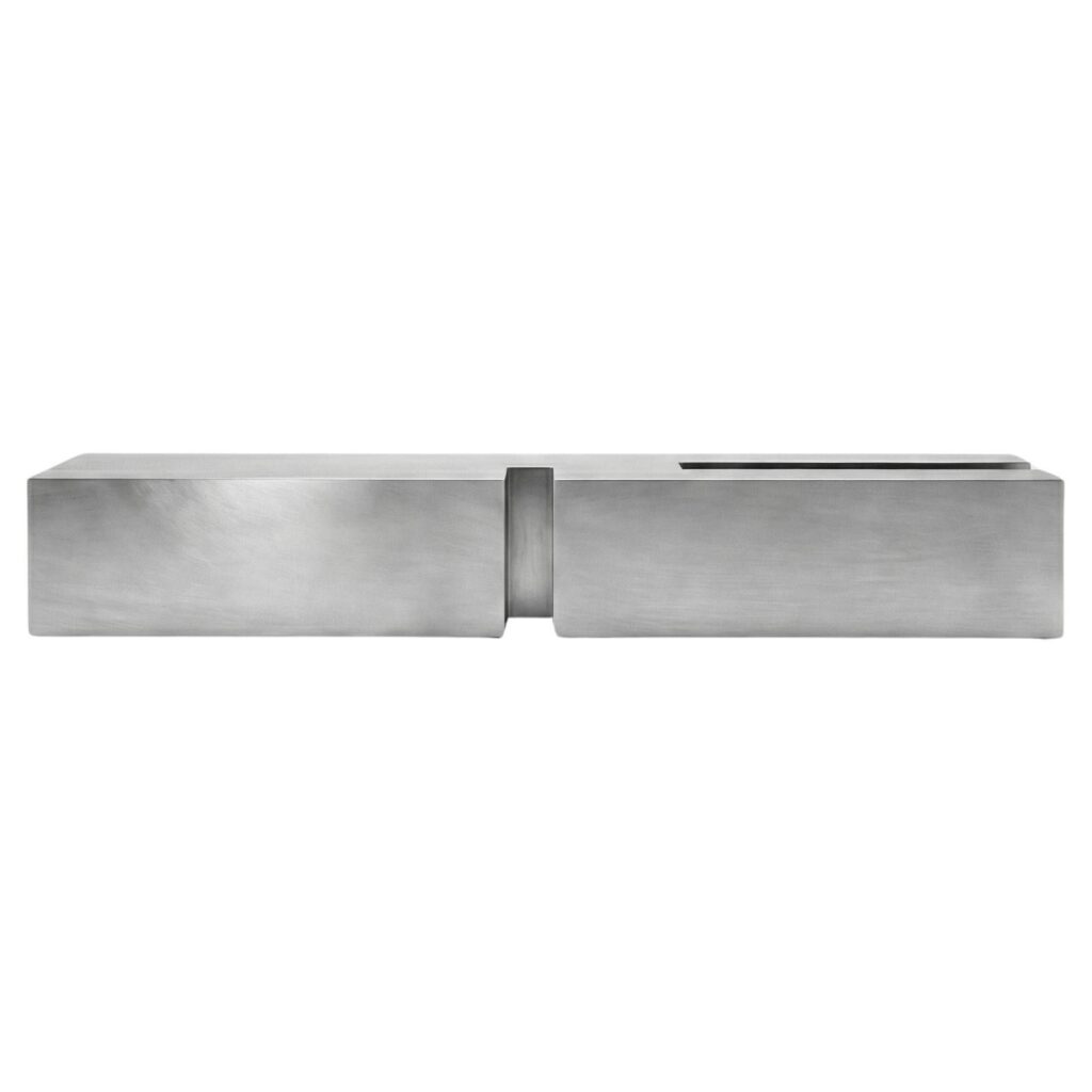 Untitled LV Stainless Steel Coffee Table by Pietro Franceschini 1