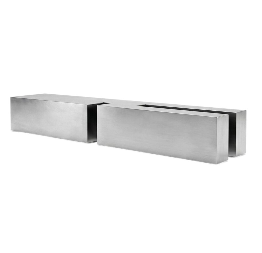 Untitled LV Stainless Steel Coffee Table by Pietro Franceschini 1