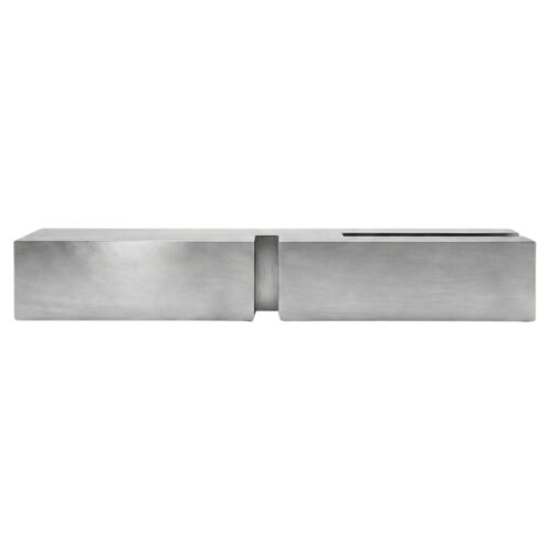 Untitled LV Stainless Steel Coffee Table by Pietro Franceschini 1