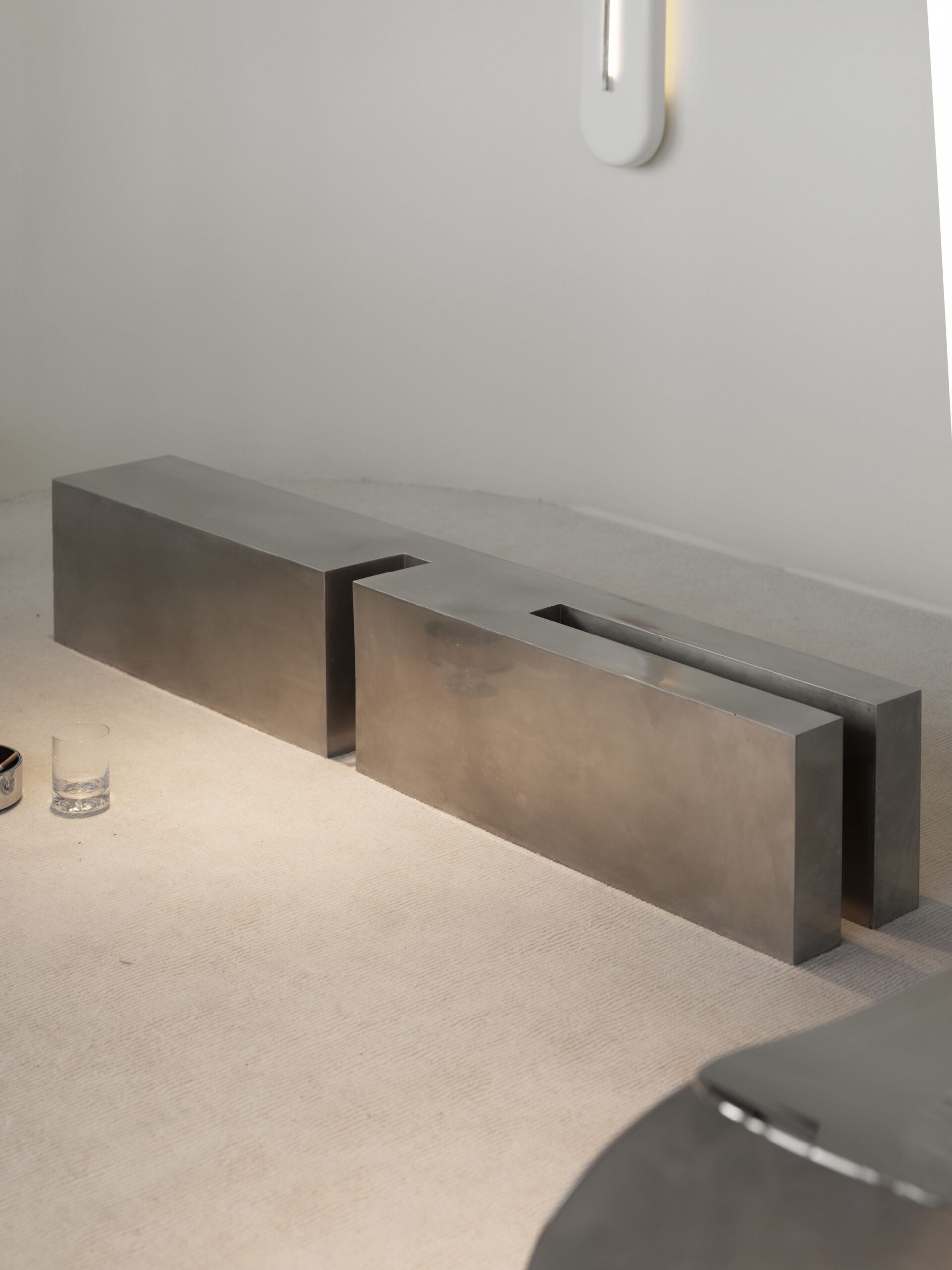Untitled LV Stainless Steel Coffee Table by Pietro Franceschini 10