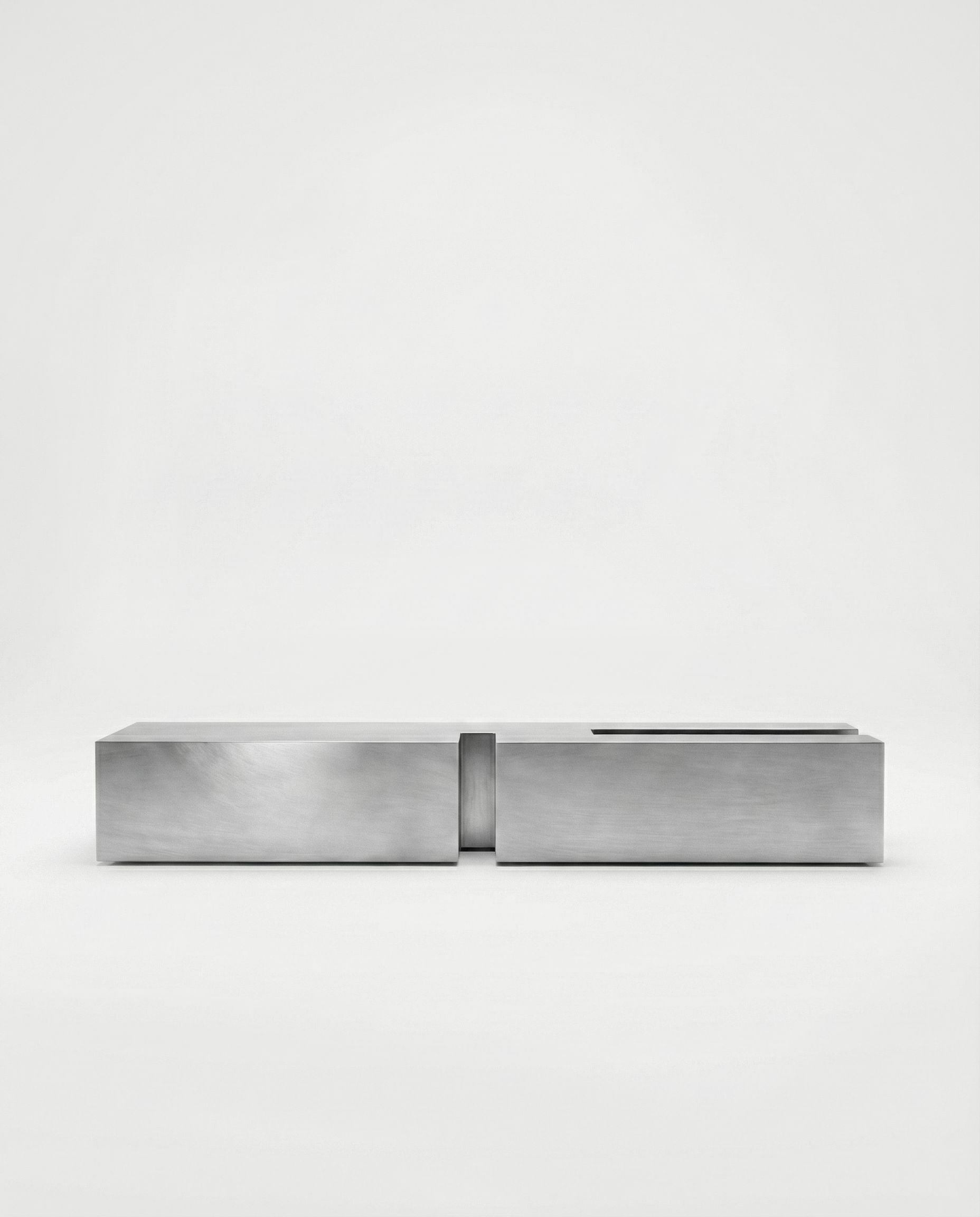 Untitled LV Stainless Steel Coffee Table by Pietro Franceschini 3