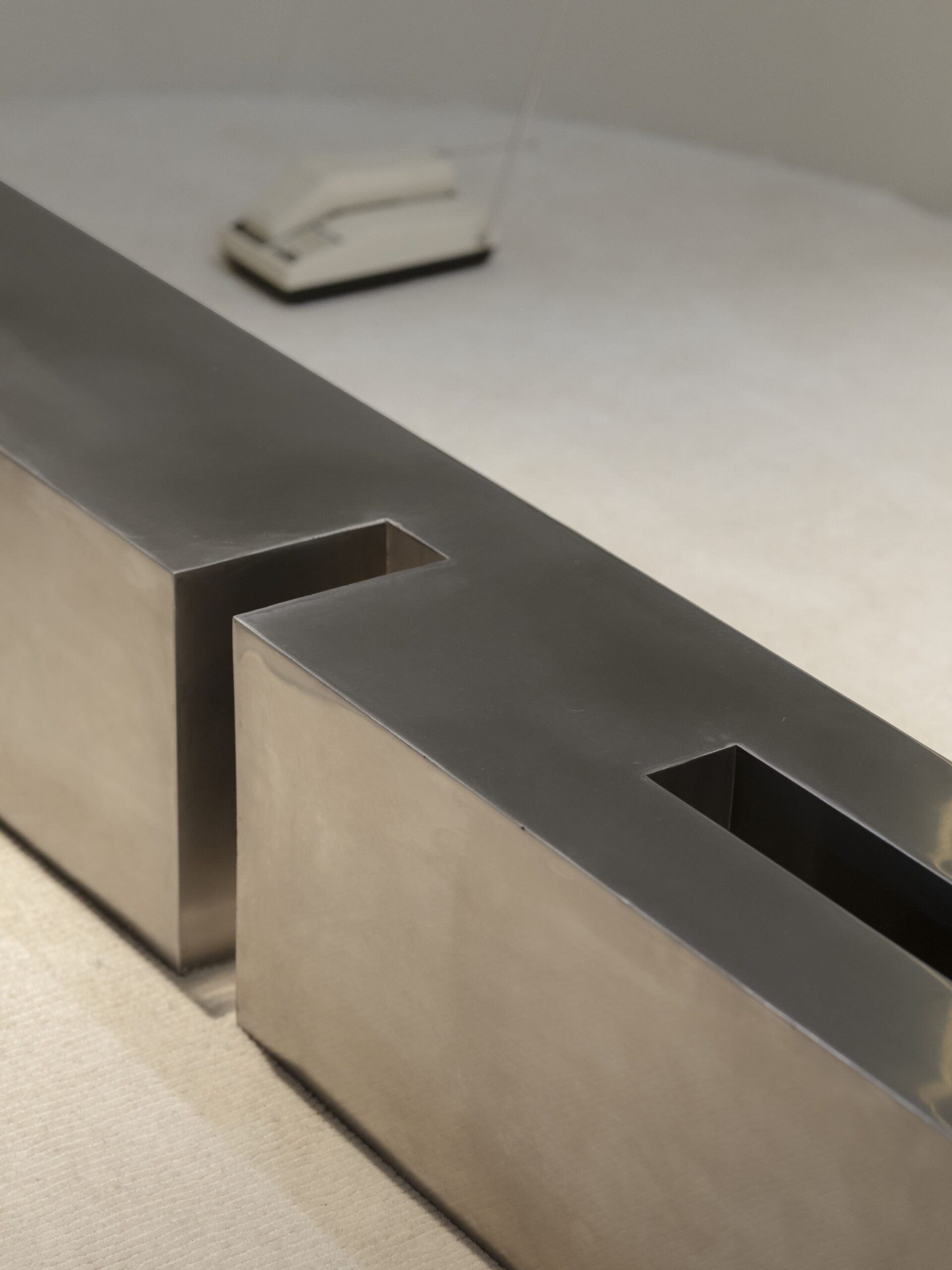 Untitled LV Stainless Steel Coffee Table by Pietro Franceschini 8