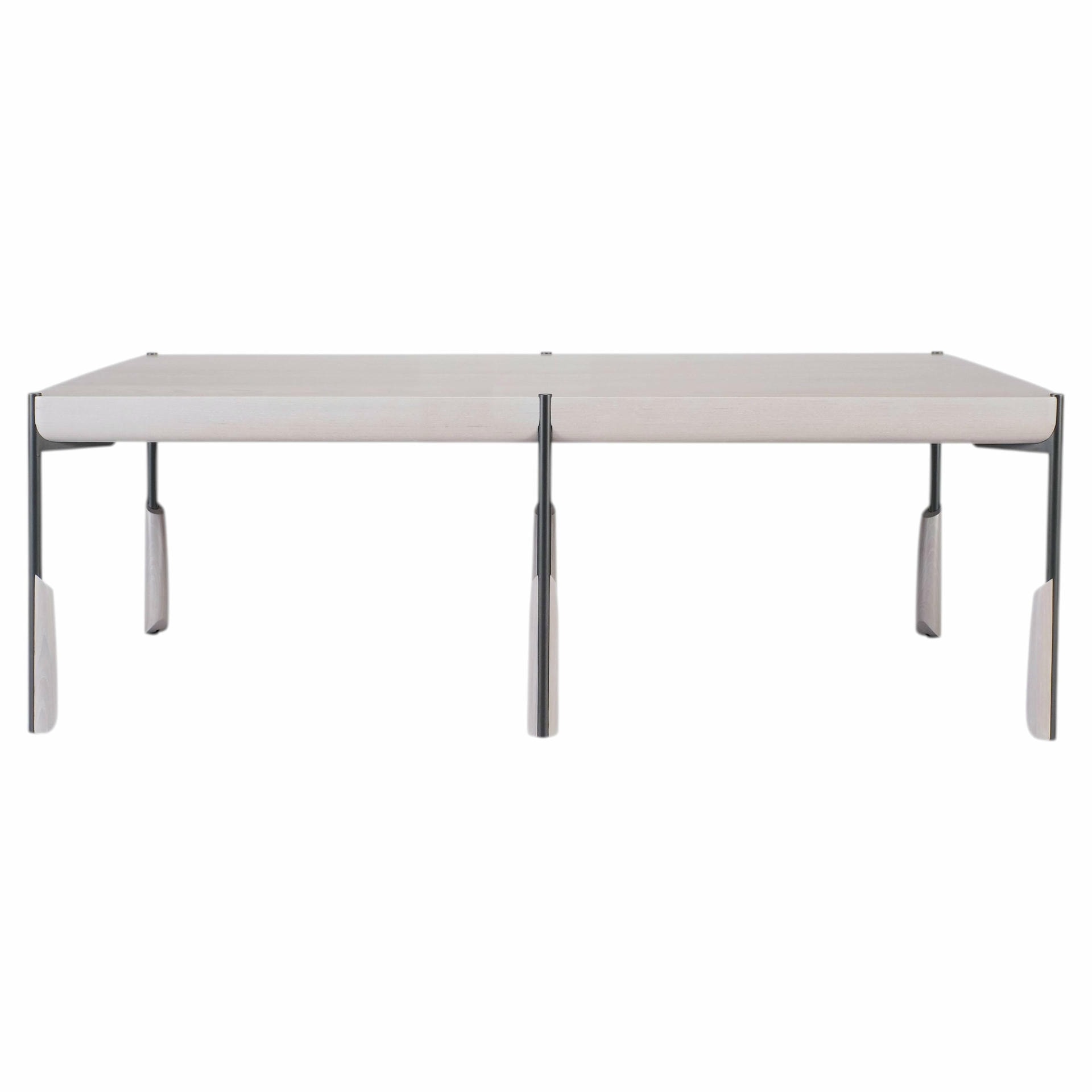 Whitewashed White Ash Altai Cocktail Table by SKRAM 1