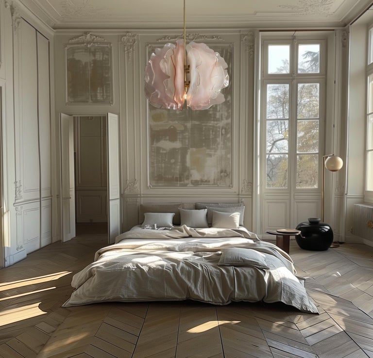 Bloom Chandelier with Light Pink Glass Petals by Marie Jeunet 6