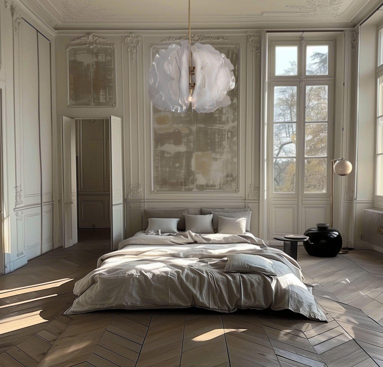 Bloom Chandelier with Light White Glass Petals by Marie Jeunet 10