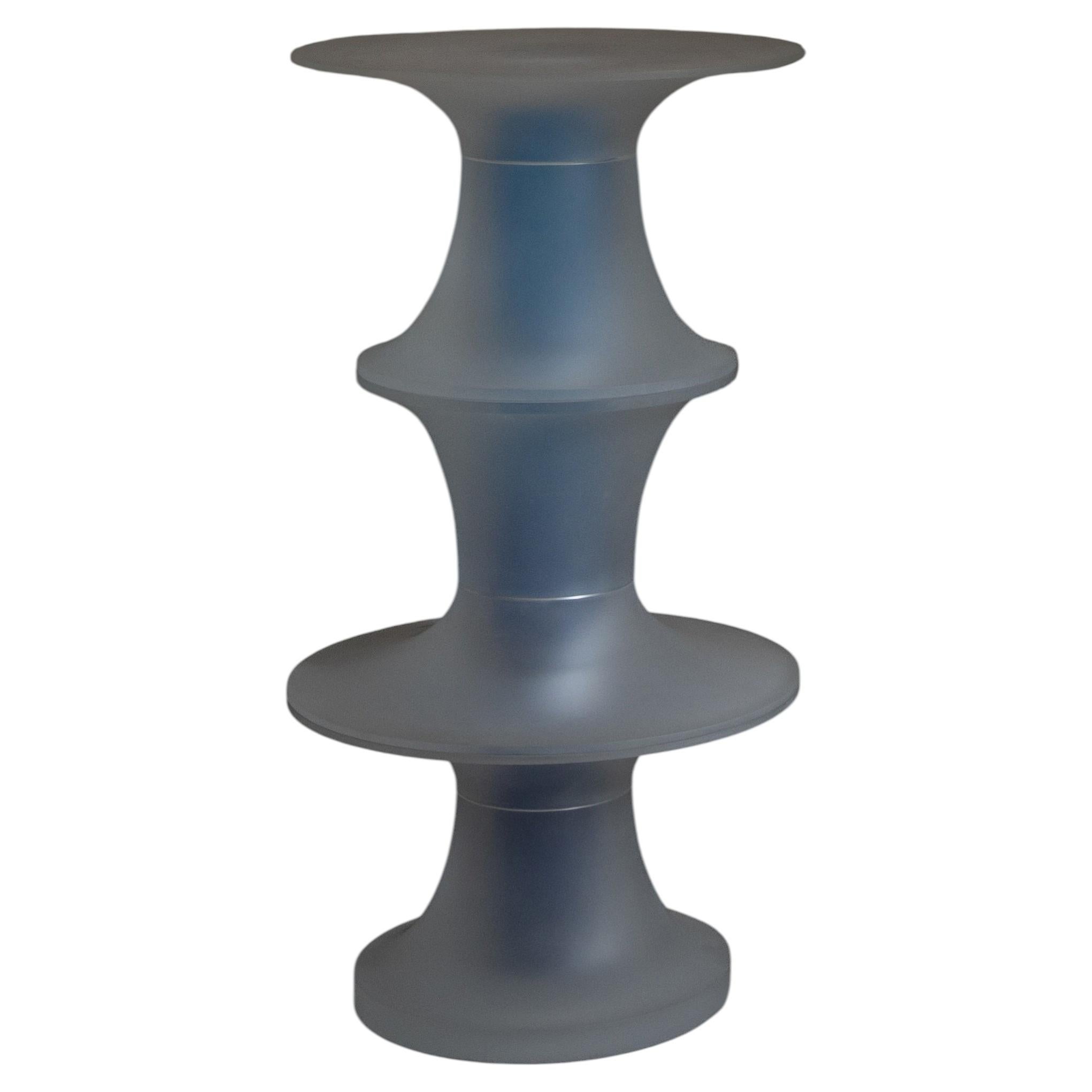 Decorative Small Totem in Light Blue Resin by Saerom Yoon 1