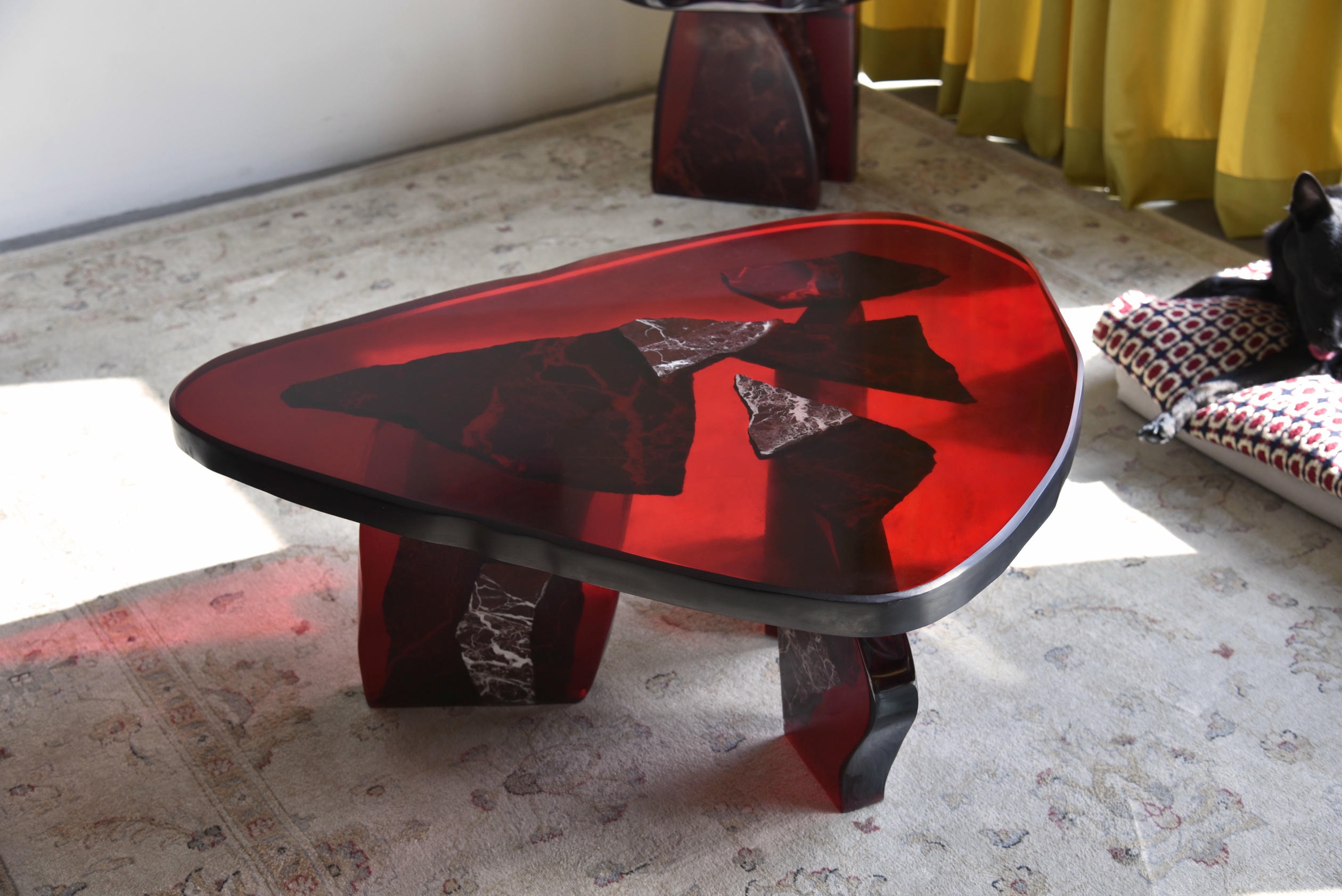 Fragment Coffee Table in Resin Marble by Fict Studio 2