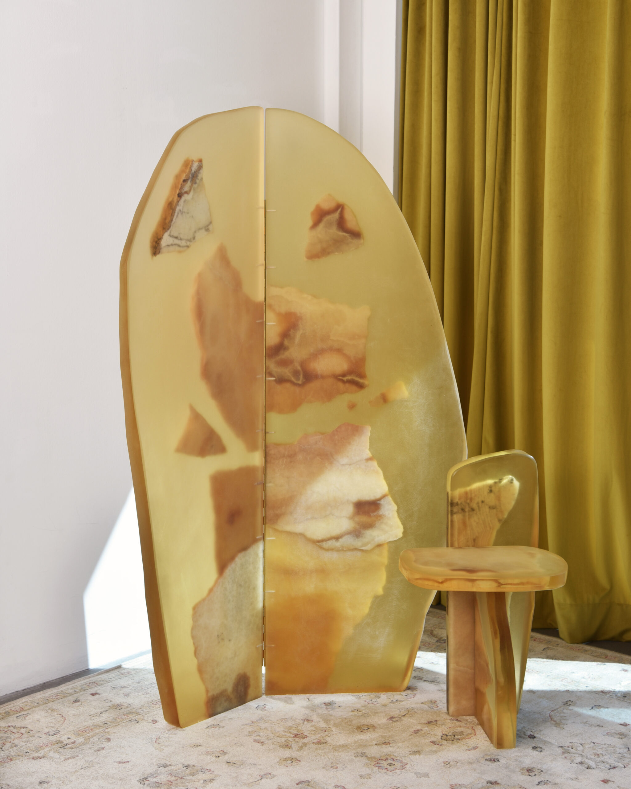 Fragment Room Divider in Resin & Marble by Fict Studio 3
