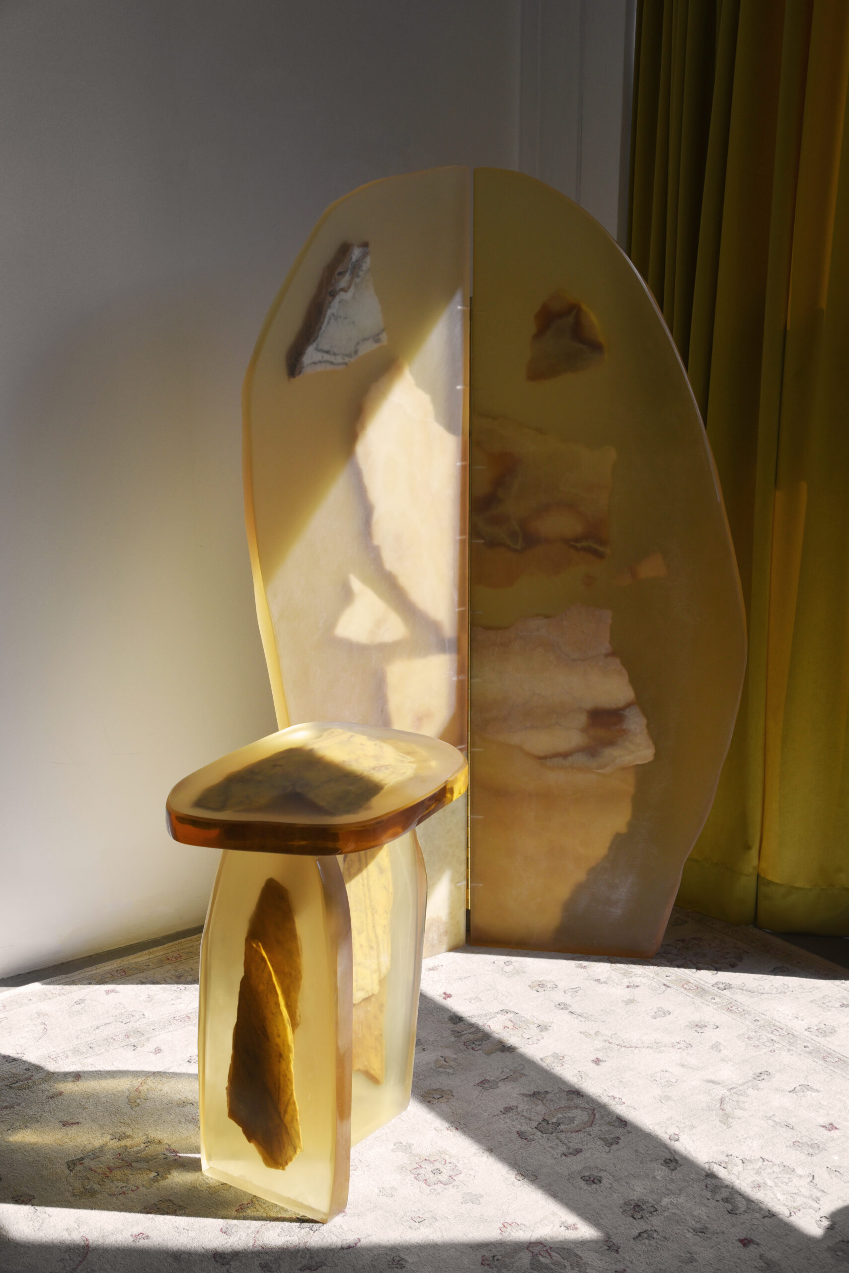 Fragment Room Divider in Resin & Marble by Fict Studio 4
