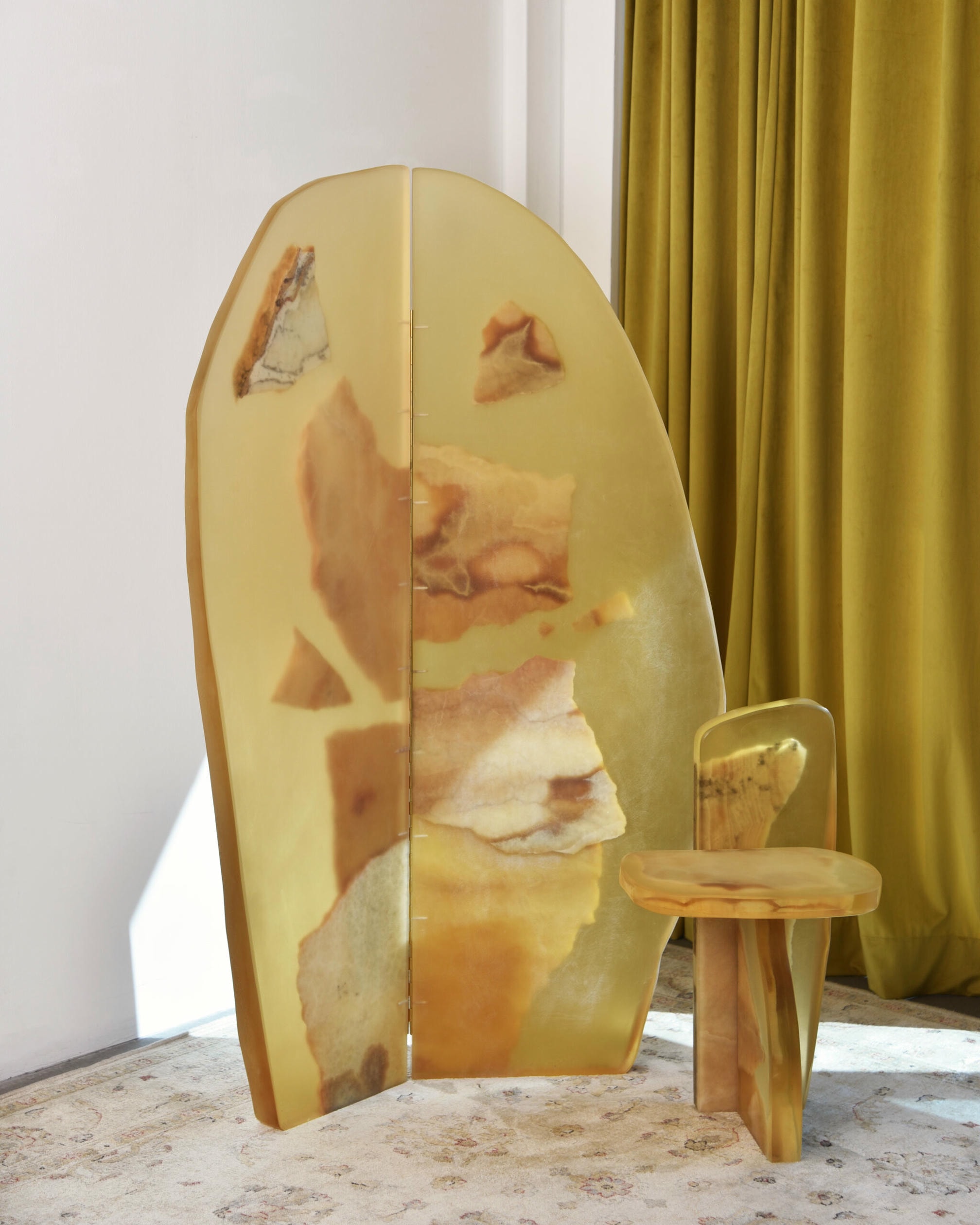Fragment Room Divider in Resin & Marble by Fict Studio 3