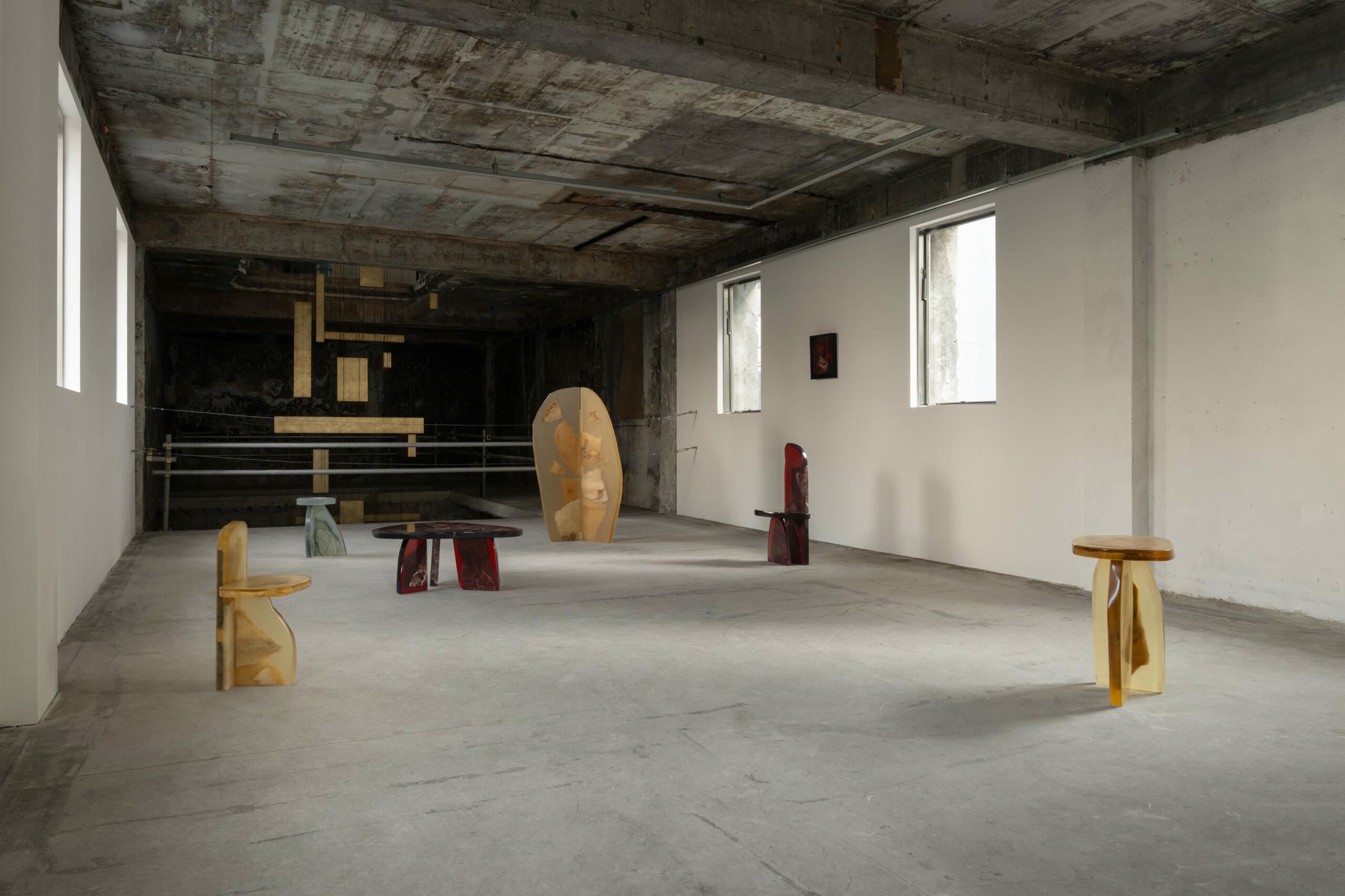 Fragment Room Divider in Resin & Marble by Fict Studio 5