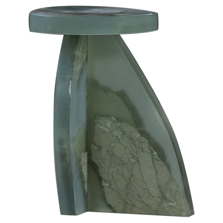 Fragment Side Table in Resin Marble by Fict Studio 1