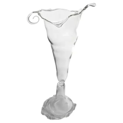 Loop Series Chain Champagne Glass in Borosilicate Glass by Studio-Chacha