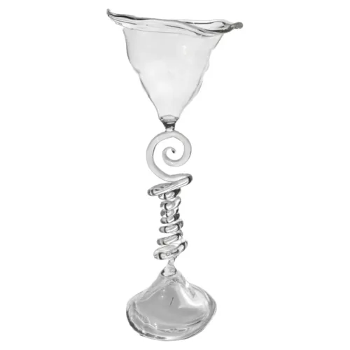 Loop Series Coil Stemmed Glass in Borosilicate Glass by Studio Chacha 1