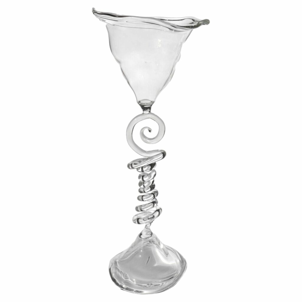 Loop Series Coil Stemmed Glass in Borosilicate Glass by Studio Chacha 1