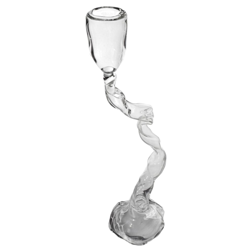 Loop Series Stream 2 Candle Holder in Borosilicate Glass by Studio Chacha 1