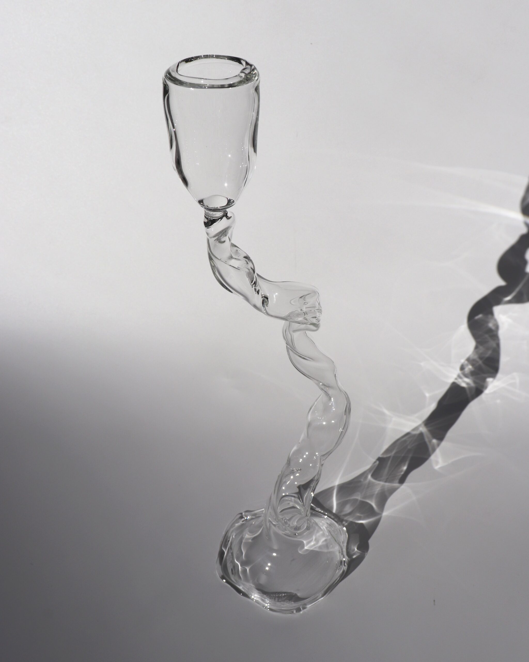 Loop Series Stream 2 Candle Holder in Borosilicate Glass by Studio Chacha 2
