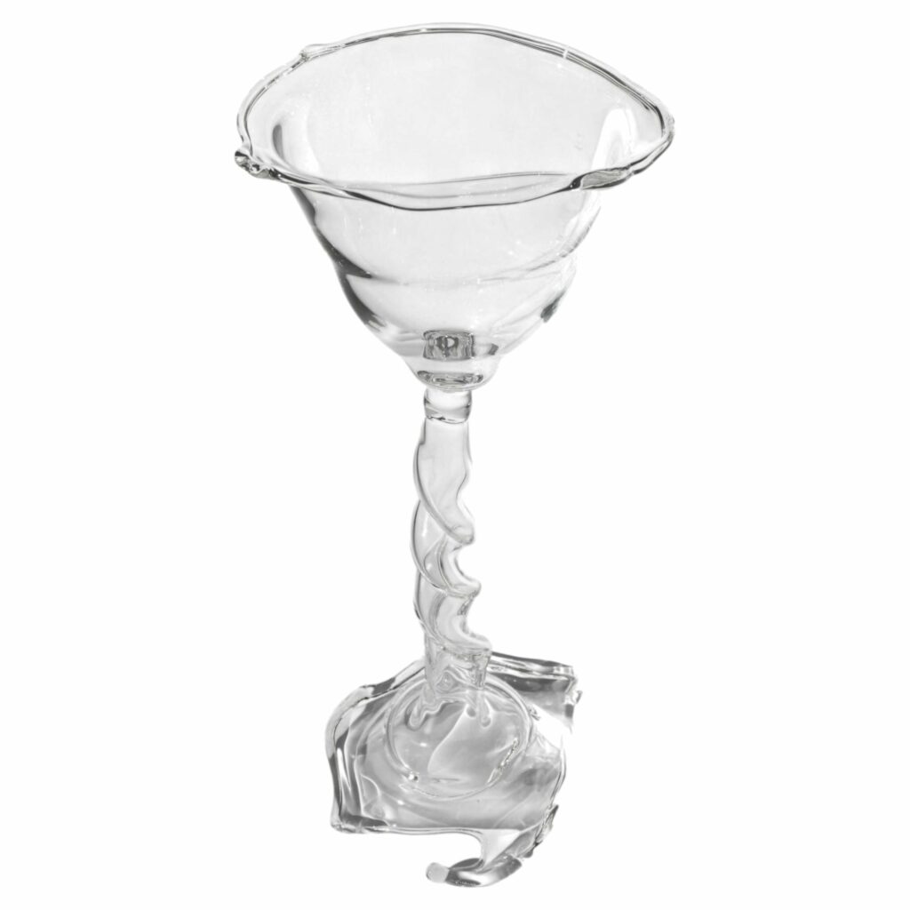 Loop Series Twist Stemmed Glass in Borosilicate Glass by Studio Chacha 1