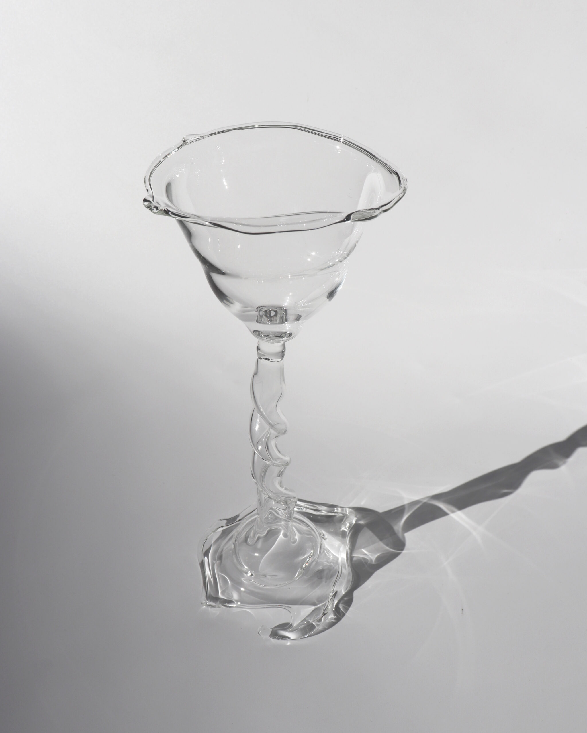 Loop Series Twist Stemmed Glass in Borosilicate Glass by Studio Chacha 3