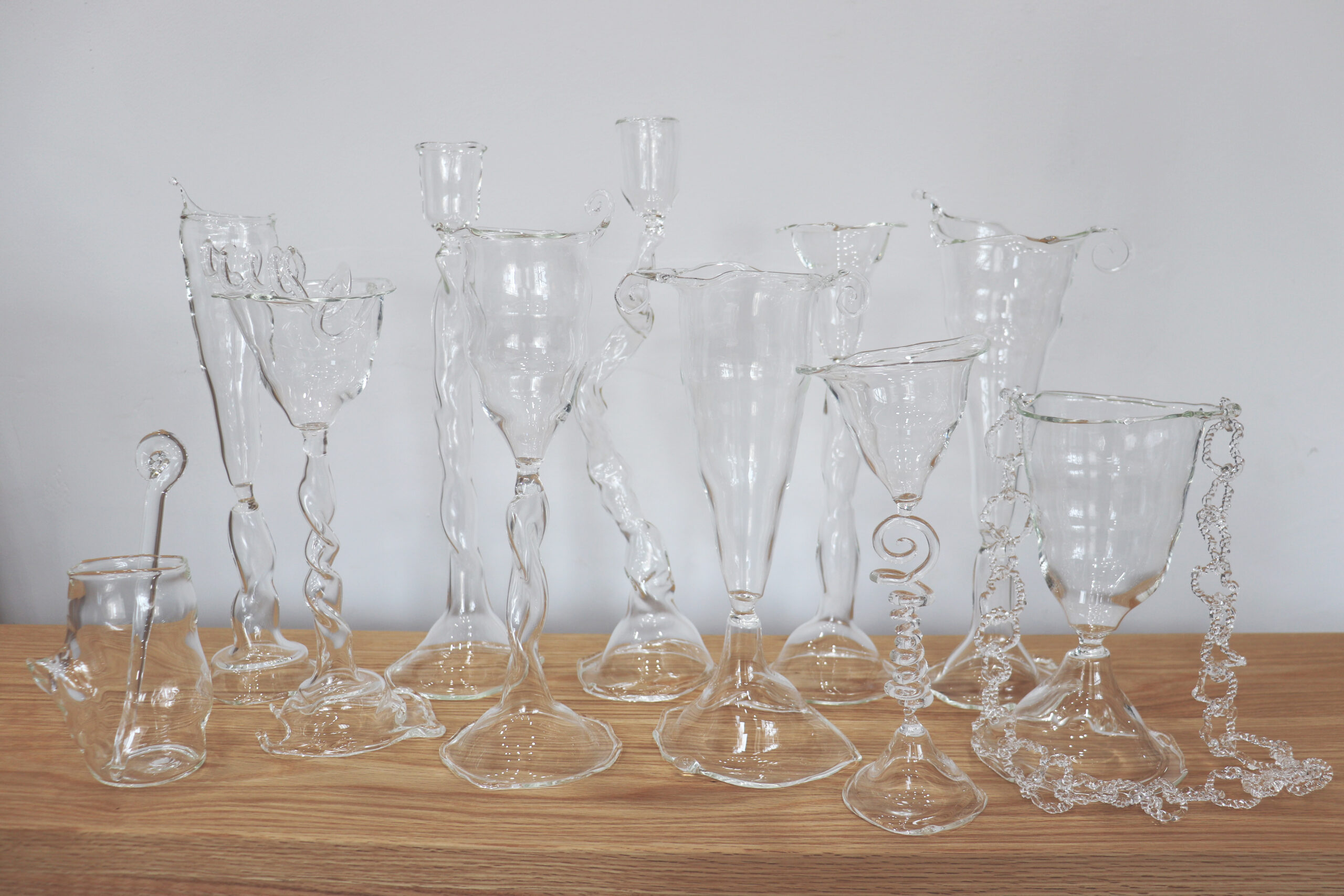 Loop Series Twist Stemmed Glass in Borosilicate Glass by Studio Chacha 4