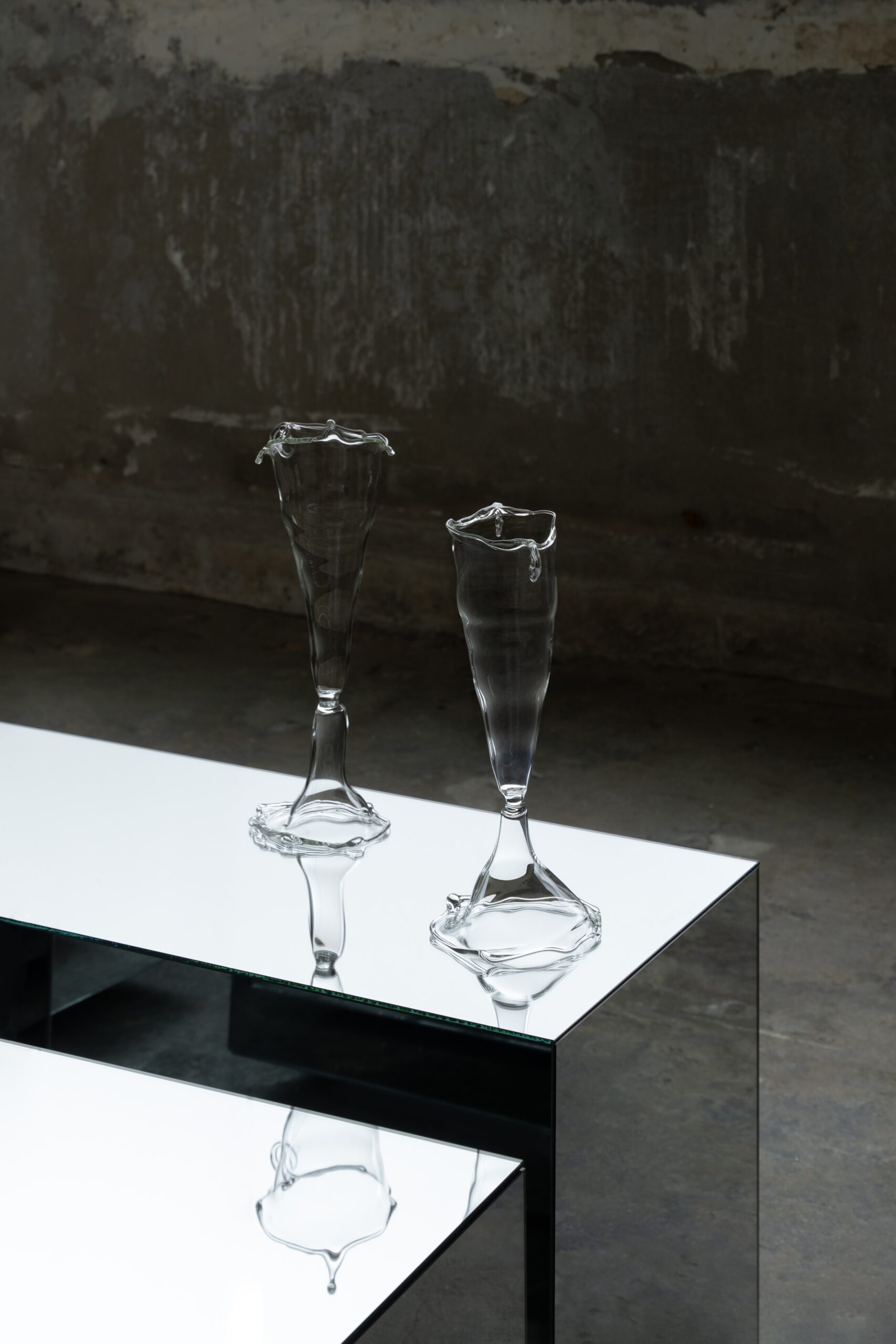Loop Series Twist Stemmed Glass in Borosilicate Glass by Studio Chacha 7
