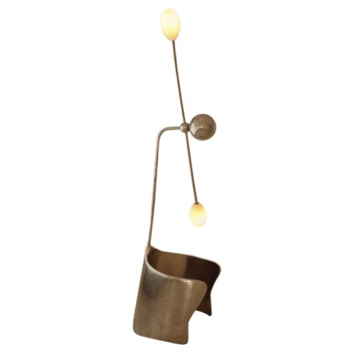 Moulin Table Lamp In Inox Stainless Steel by Atelier Ellery 3