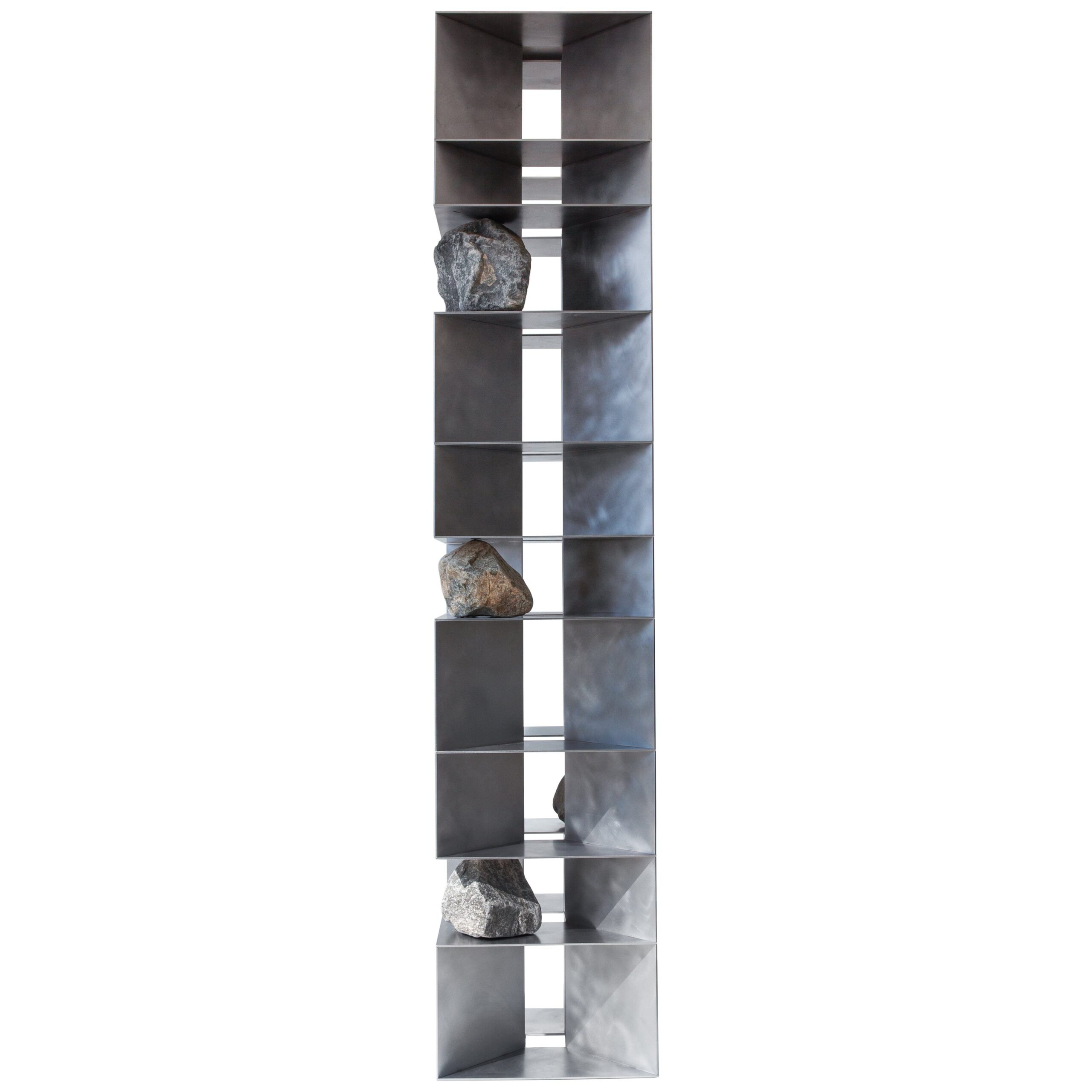 Proportions Of Stone Column in Stainless Steel & Natural Stone by Lee Sisan 1