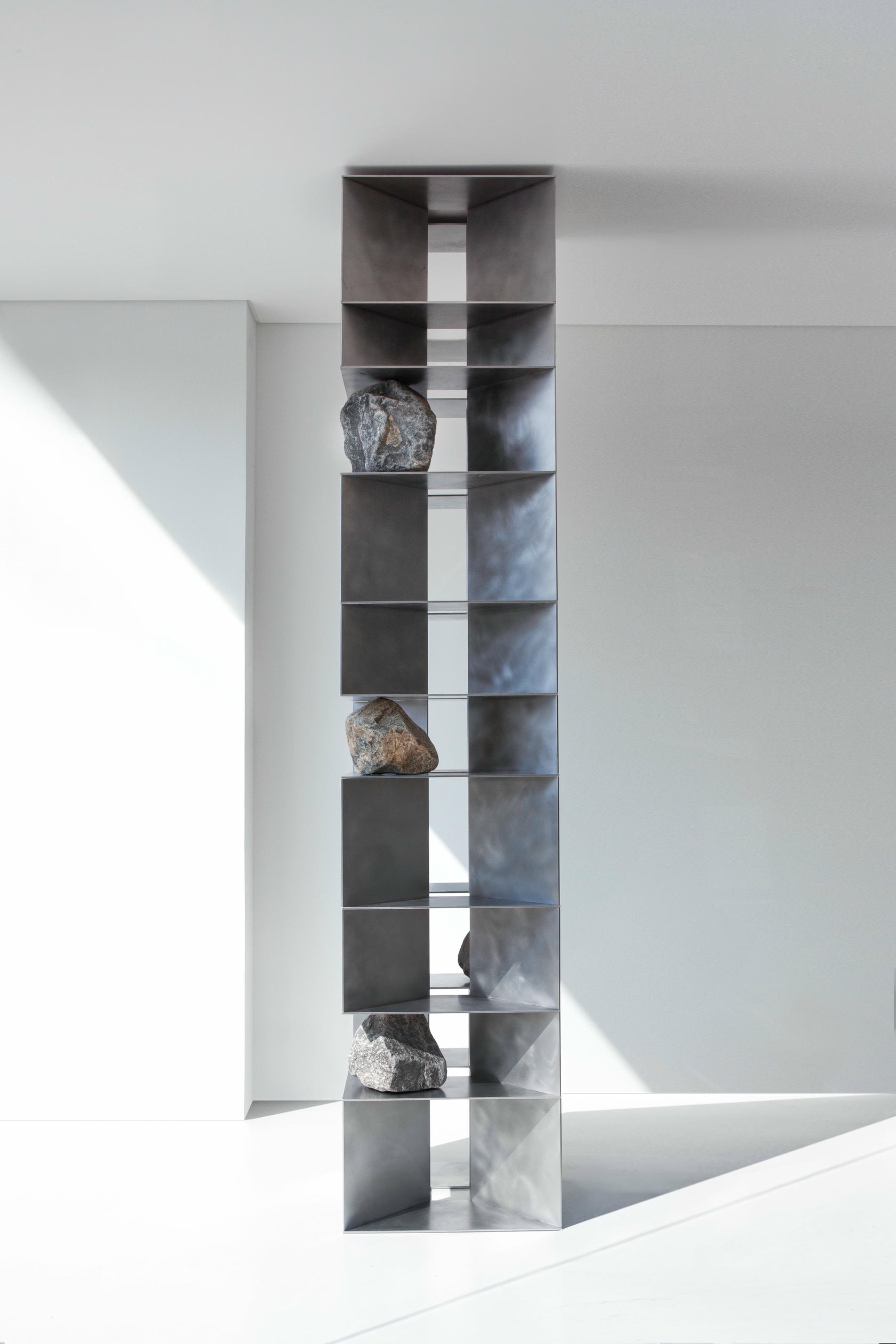 Proportions Of Stone Column in Stainless Steel & Natural Stone by Lee Sisan 2