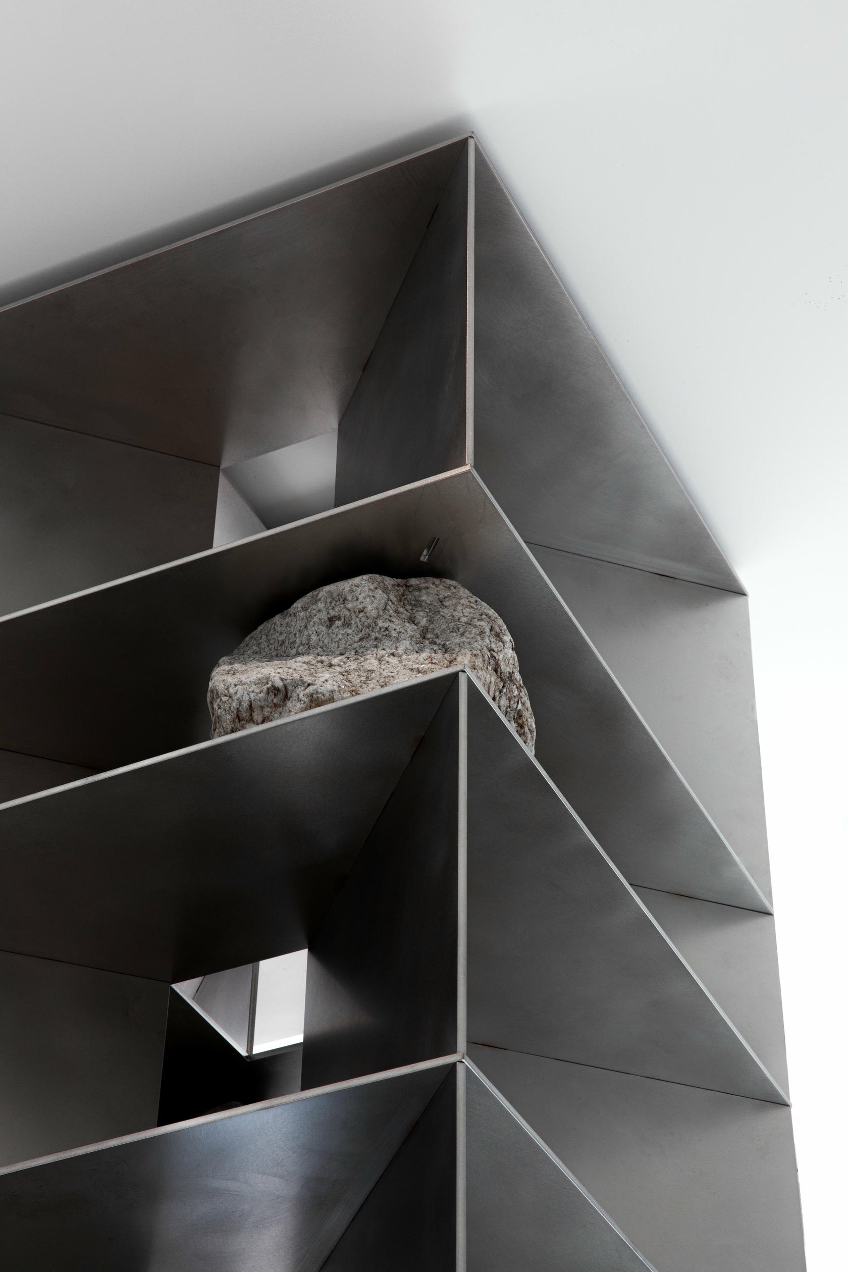 Proportions Of Stone Column in Stainless Steel & Natural Stone by Lee Sisan 5