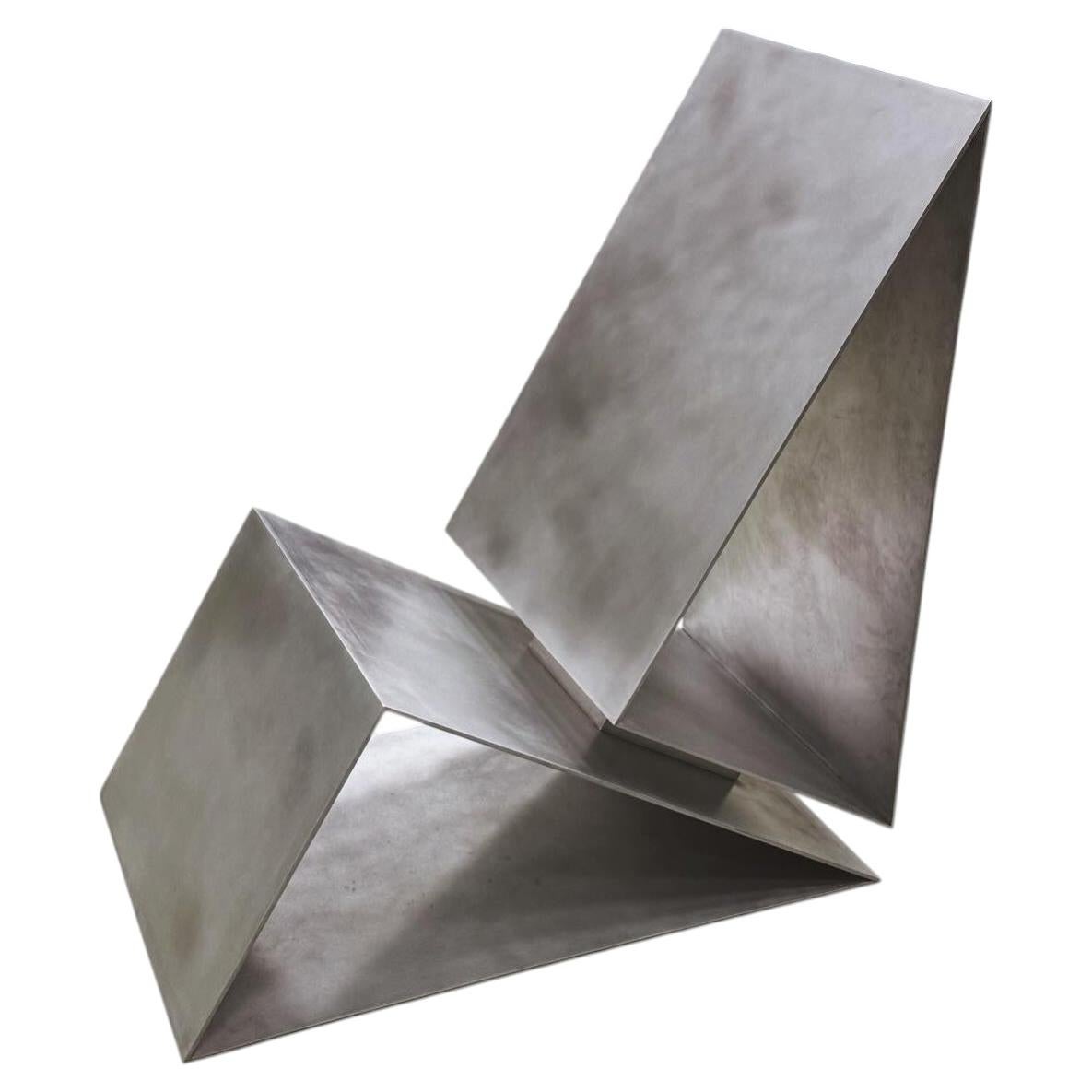 S3 Chair in Brushed Aluminium by Giotto Pagani 1