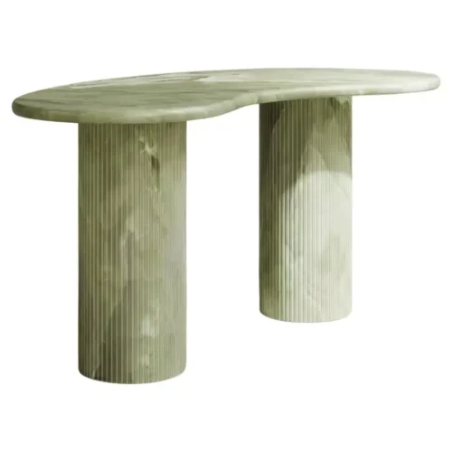 Theory Desk in Natural Verde Onyx by Paloma Editions 1.webp