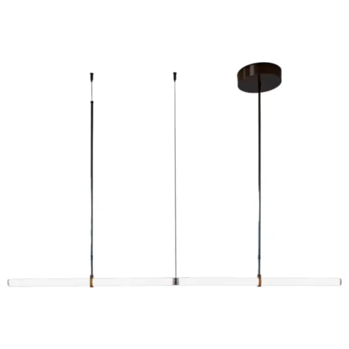 Light Object 015 Horizontal Pendant in Brass by Naama Hofman 1