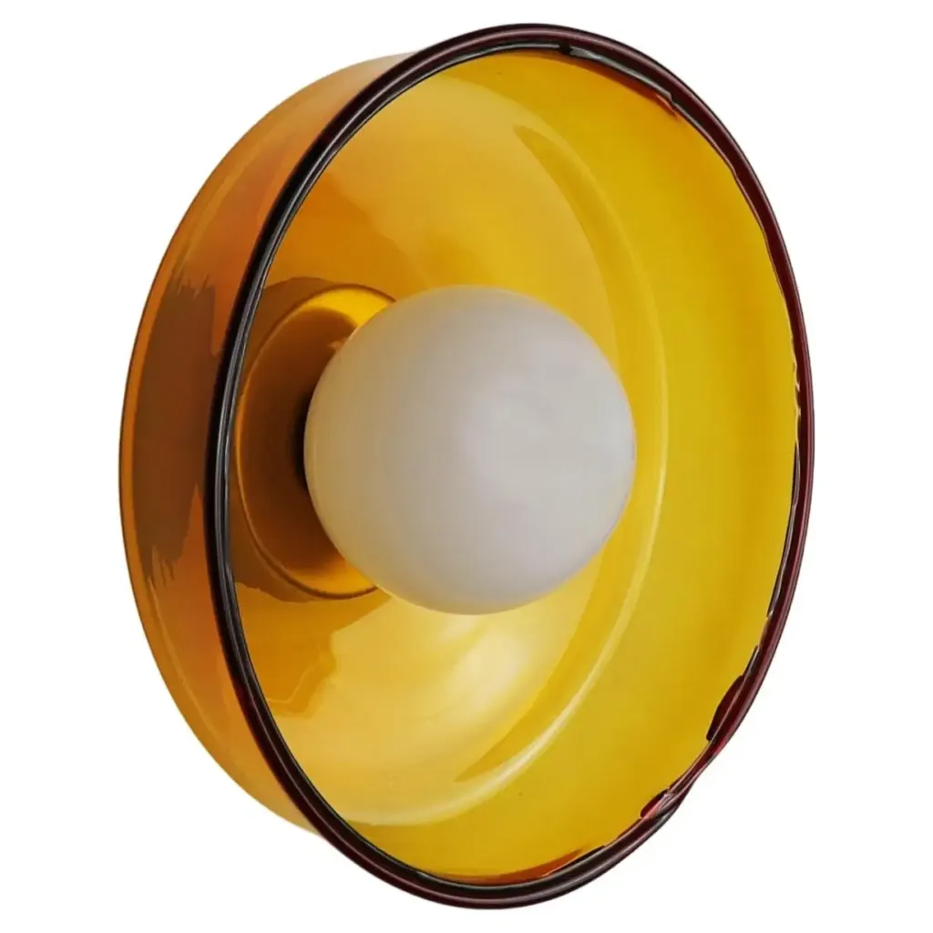 Light Object 030.2 Wall Lamp in Waxed Brass by Naama Hofman 1