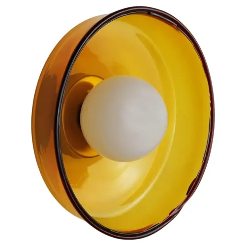 Light Object 030.2 Wall Lamp in Waxed Brass by Naama Hofman 1