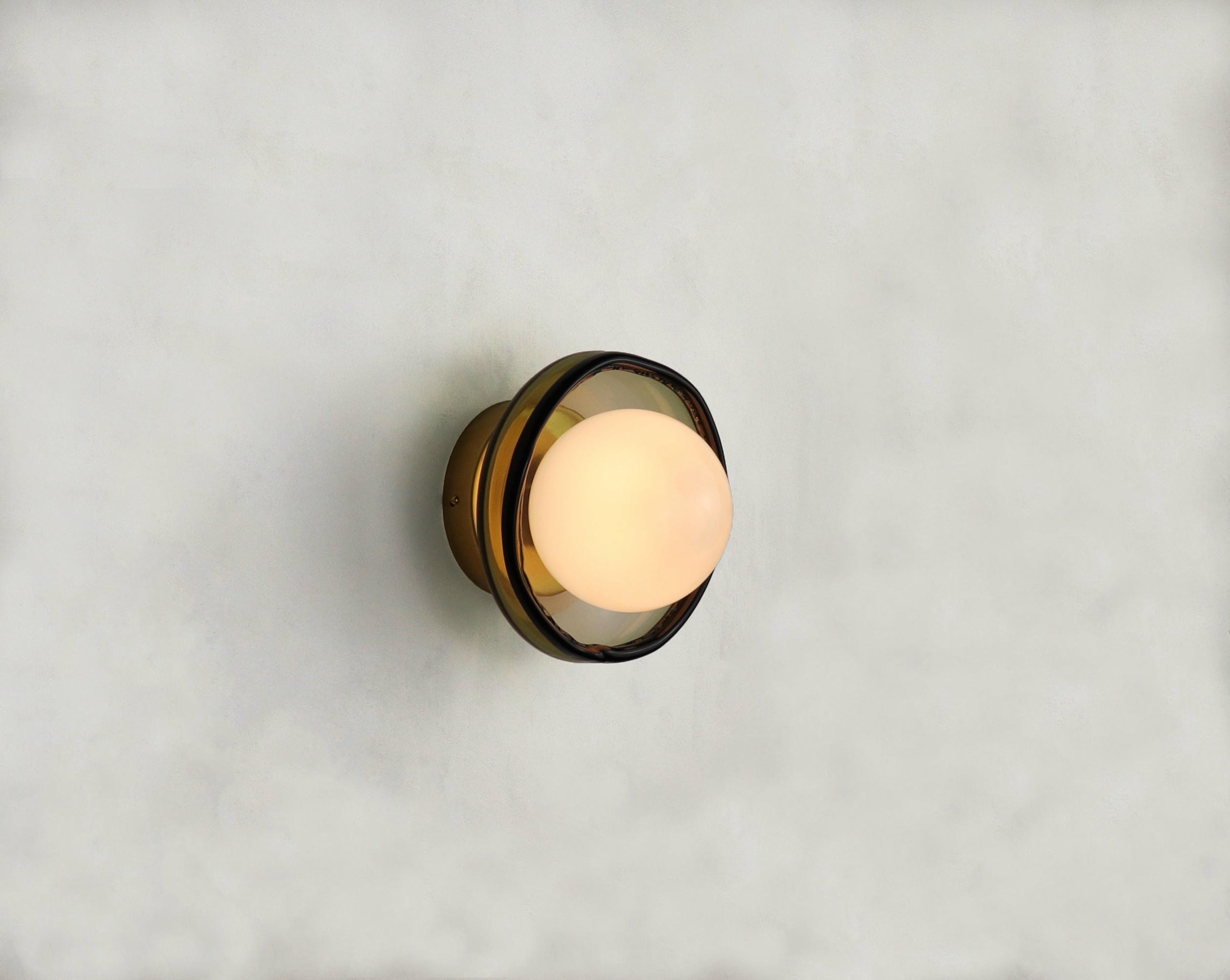 Light Object 0301 Wall Lamp in Waxed Brass by Naama Hofman 10