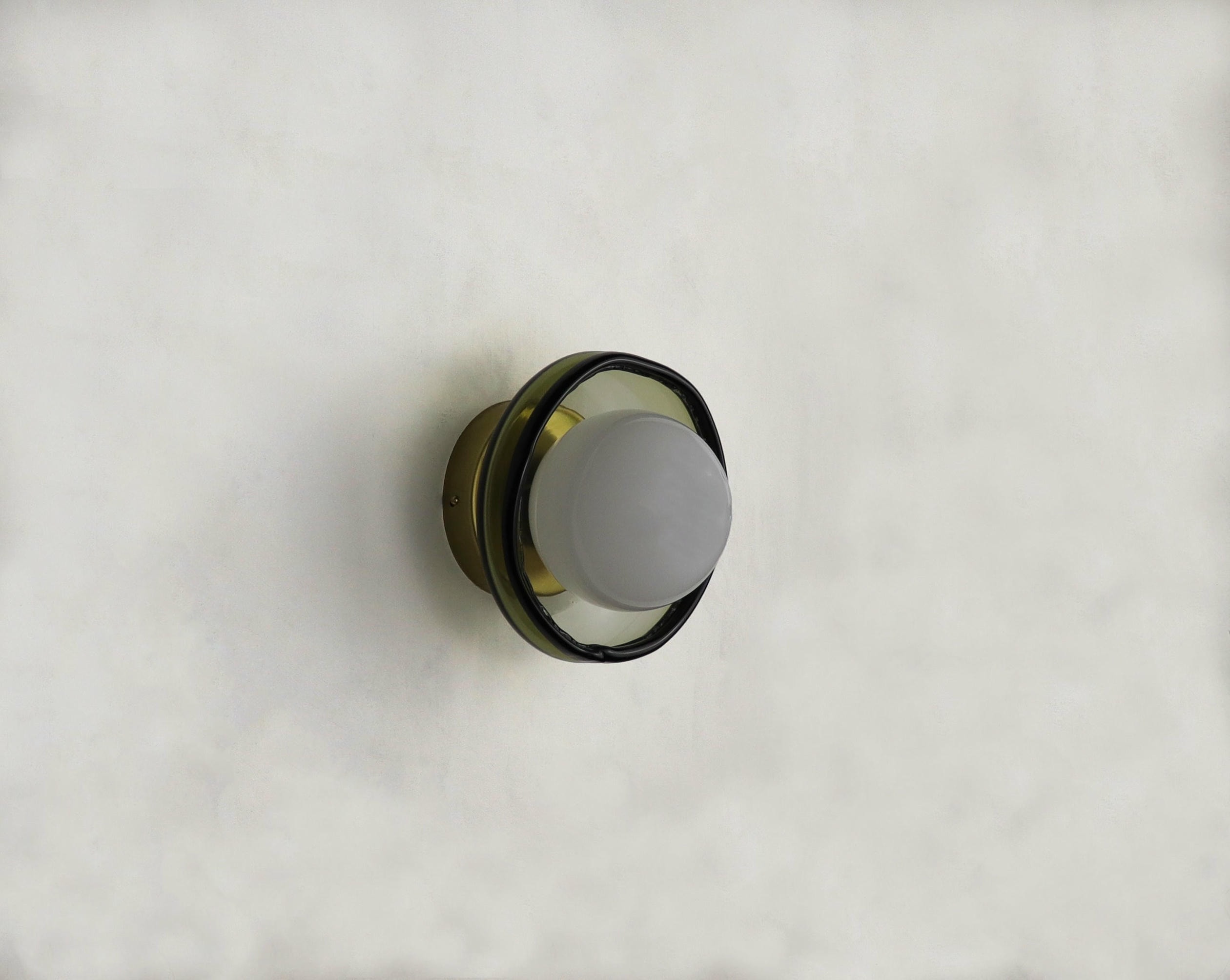 Light Object 0301 Wall Lamp in Waxed Brass by Naama Hofman 13