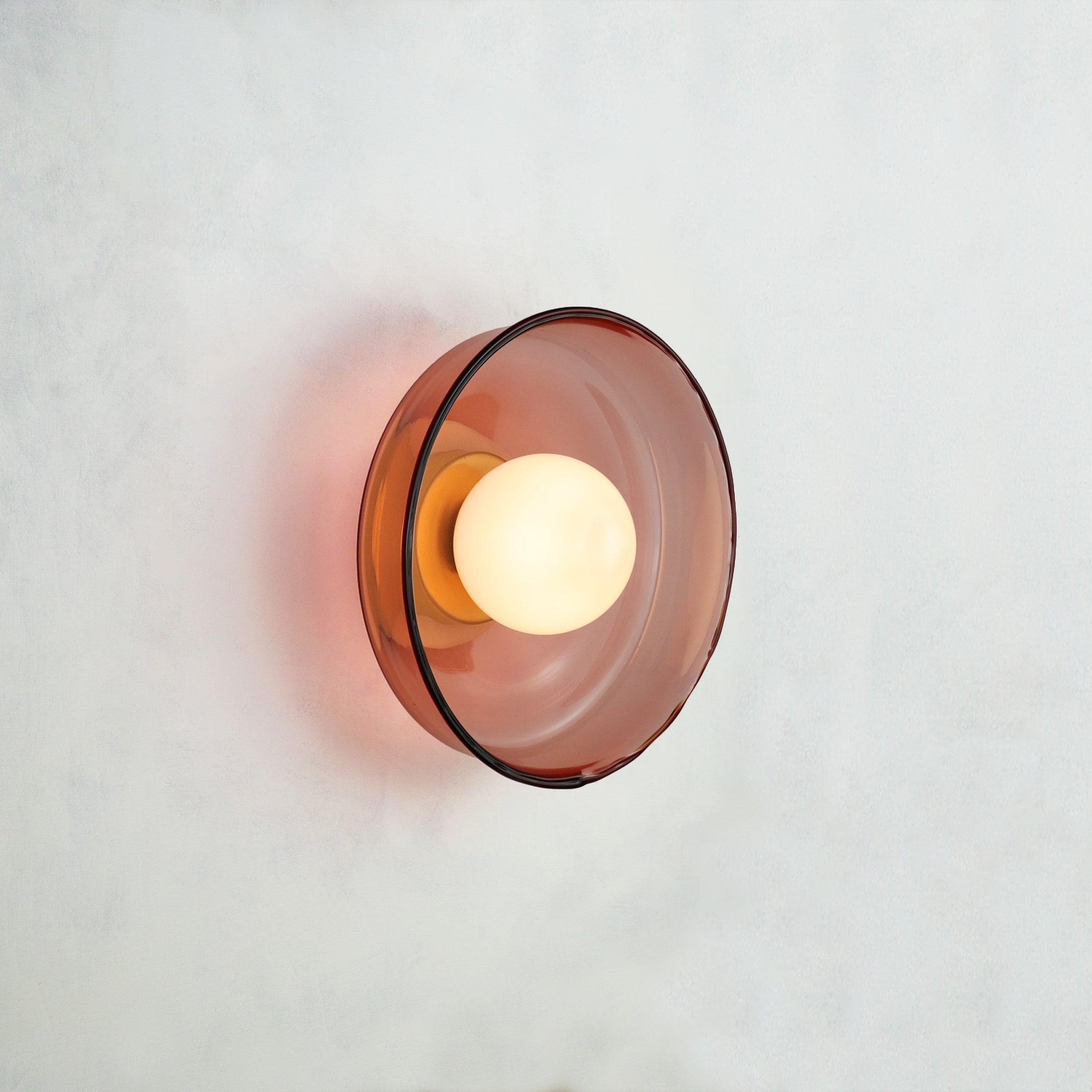 Light Object 0302 Wall Lamp in Waxed Brass by Naama Hofman 10