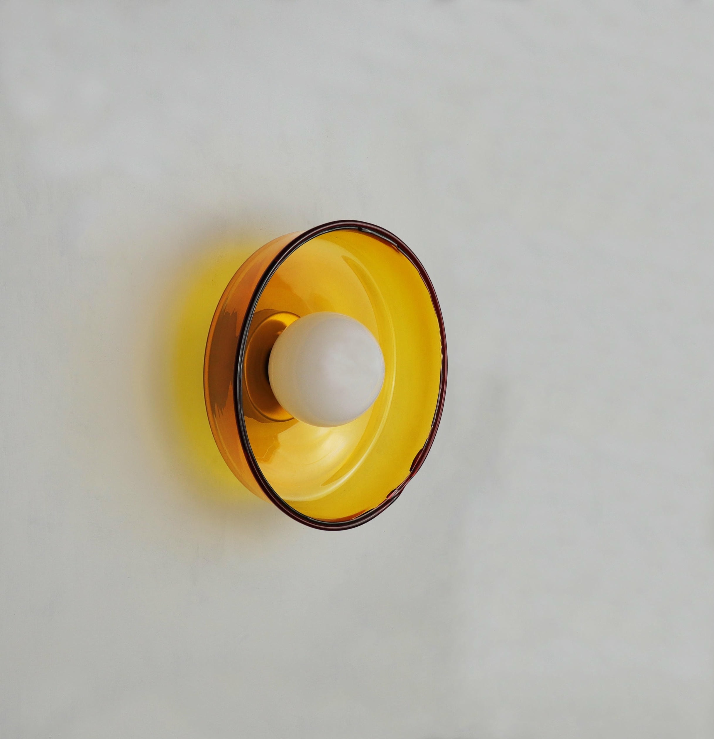 Light Object 0302 Wall Lamp in Waxed Brass by Naama Hofman 2