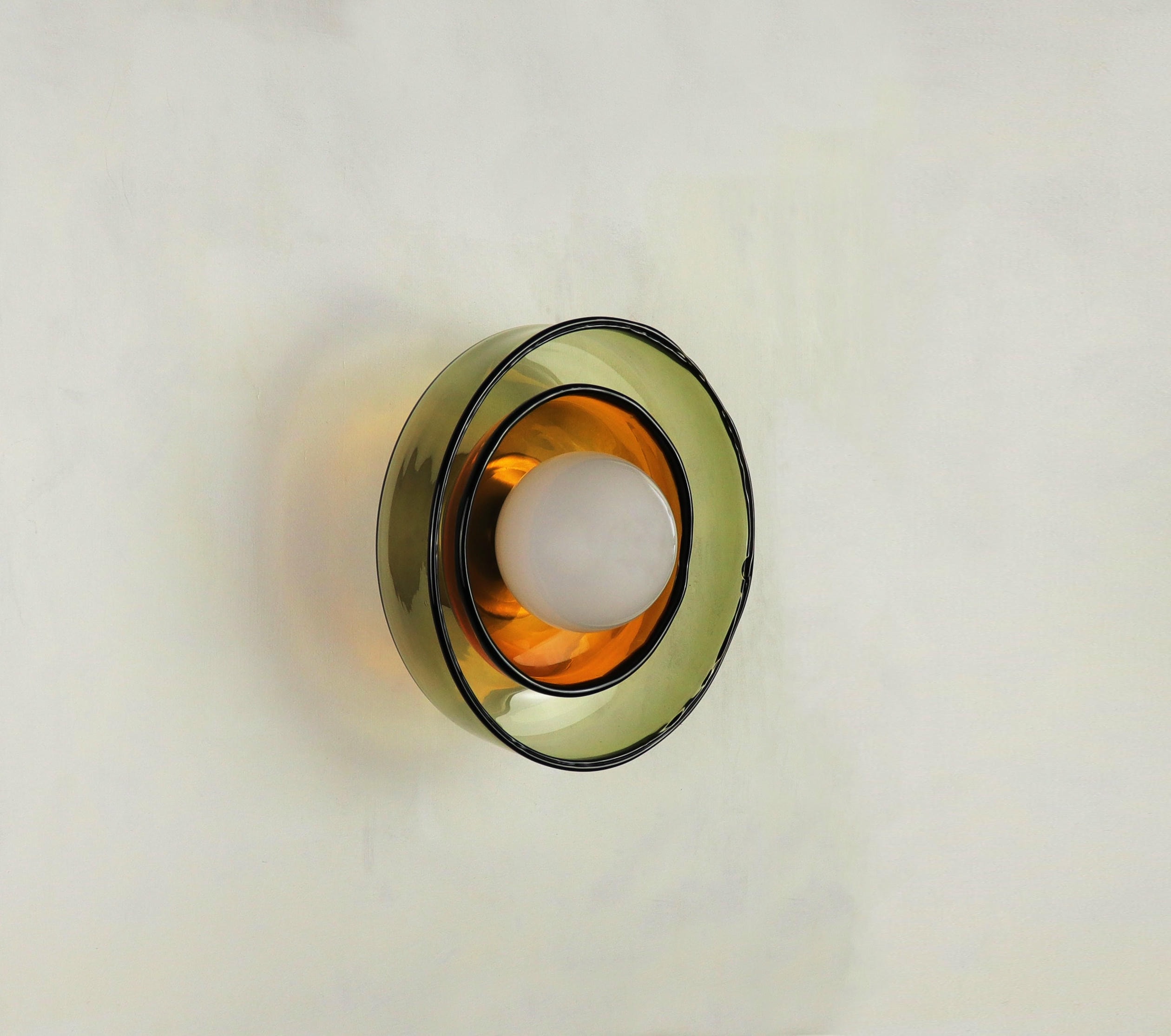 Light Object 0303 Wall Lamp in Waxed Brass by Naama Hofman 11