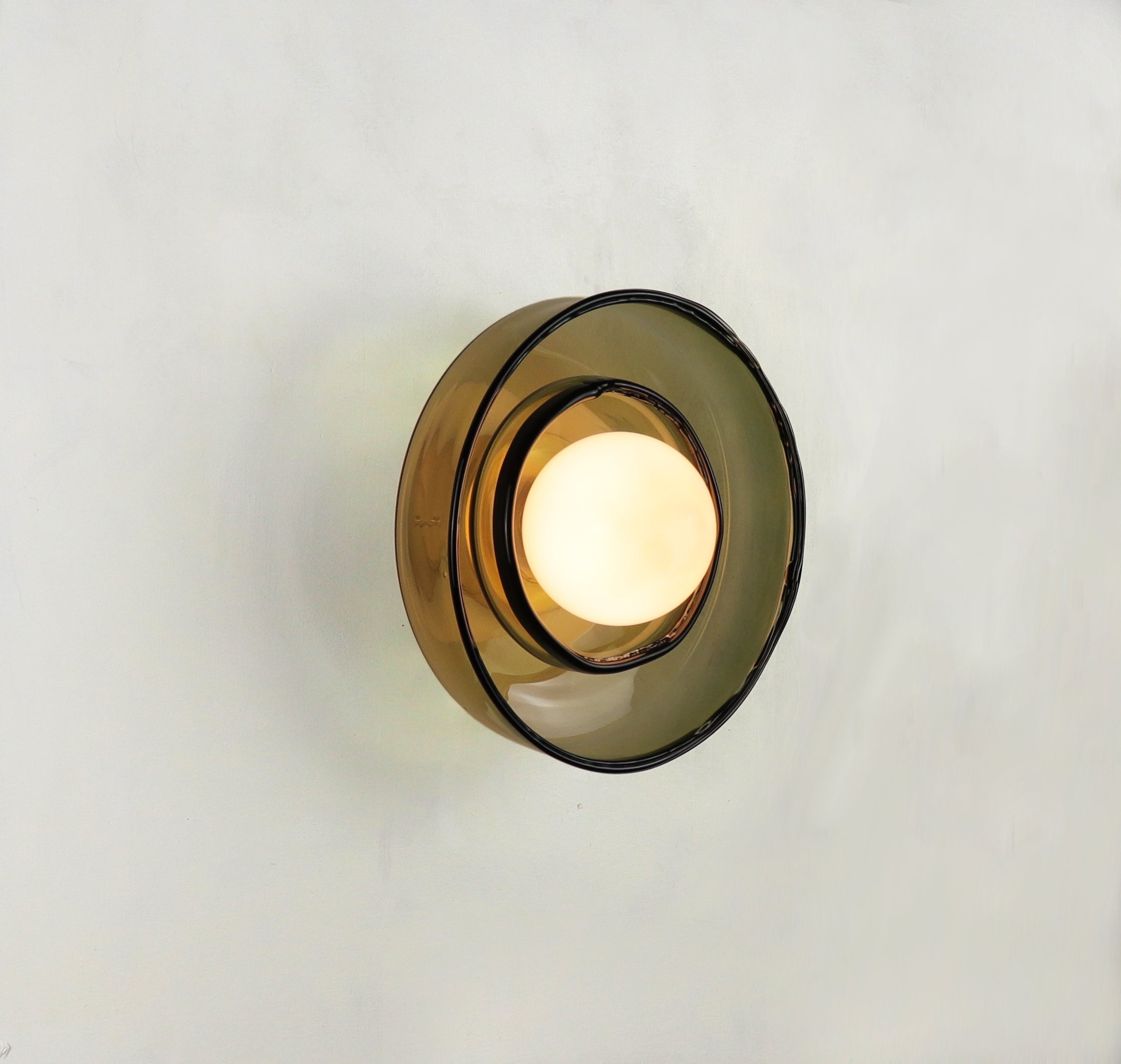 Light Object 0303 Wall Lamp in Waxed Brass by Naama Hofman 14