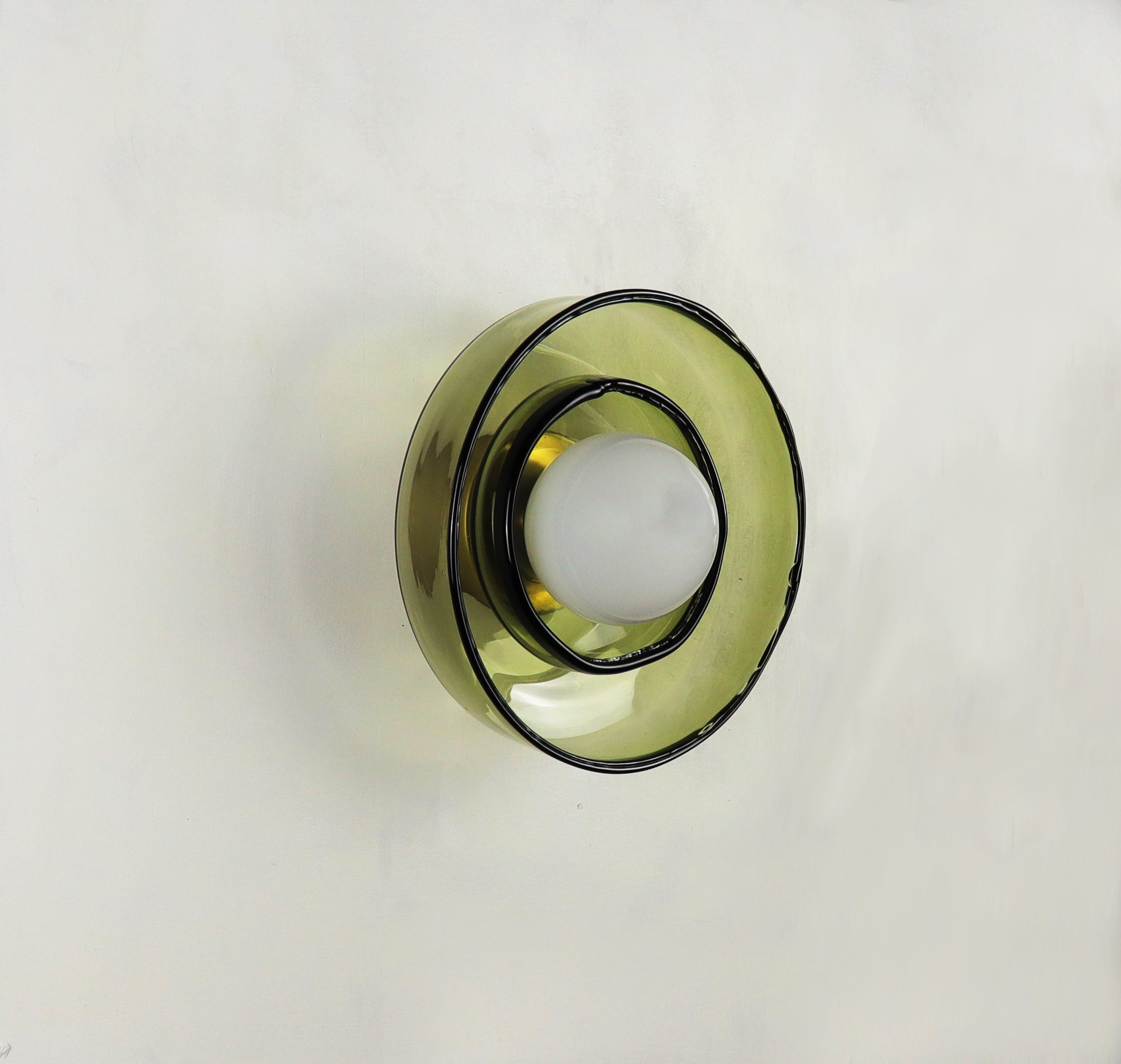 Light Object 0303 Wall Lamp in Waxed Brass by Naama Hofman 15